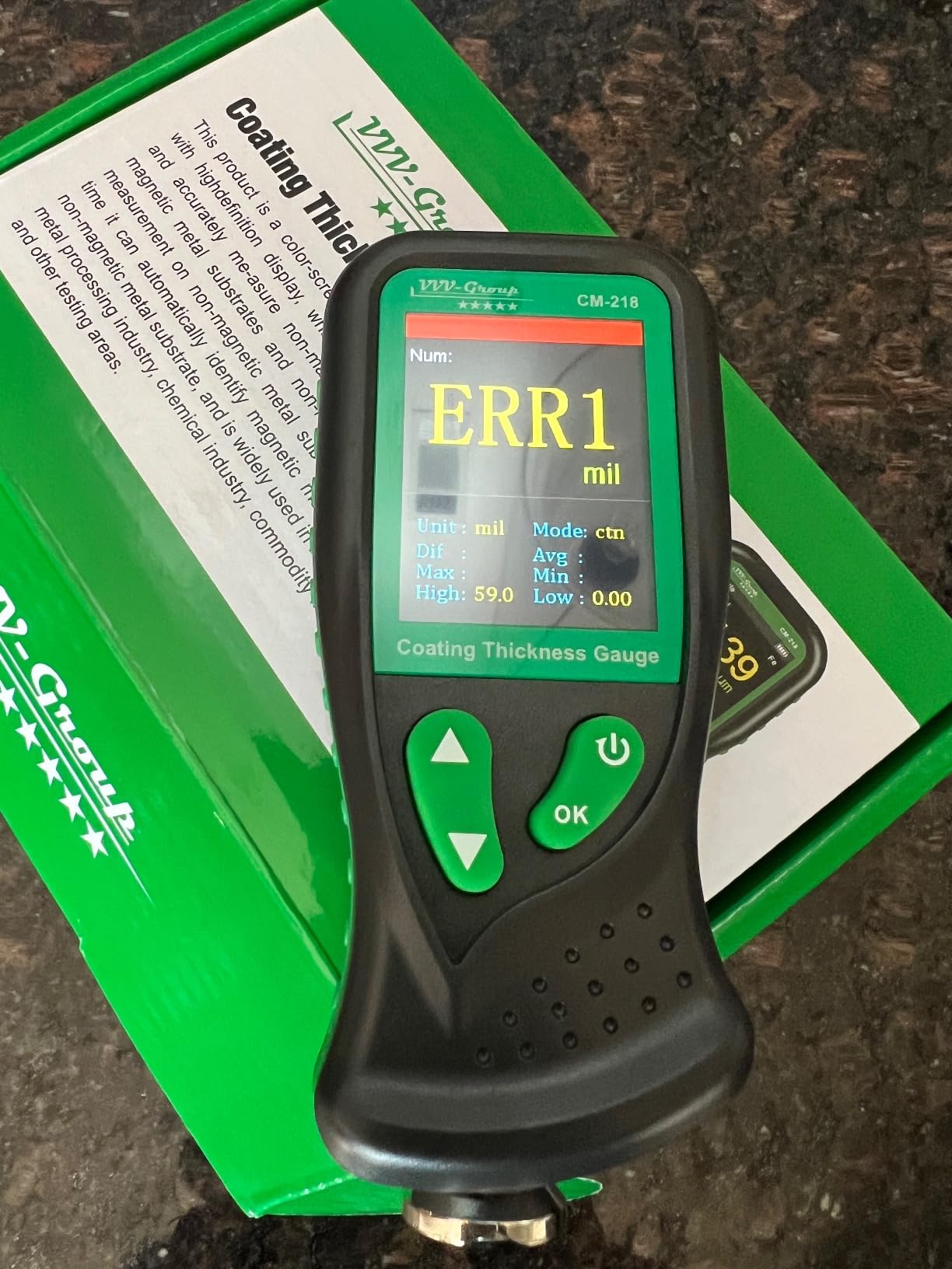 Digital Coating Thickness Gauge CM-218 Best Mil/Micron Paint Depth Meter for Car and Industrial (Resolution 0.01mils) (Fe/Al) customer photo 3