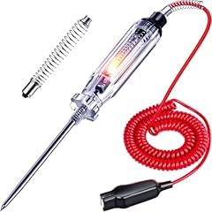 Heavy Duty Automotive Circuit Tester, Premium 6-24V Test Light with Extended Spring Test Leads & Sharp Piercing Probe, Circuit Voltage Tester with Replacement Indicator Light for Car/Vehicles customer photo 1