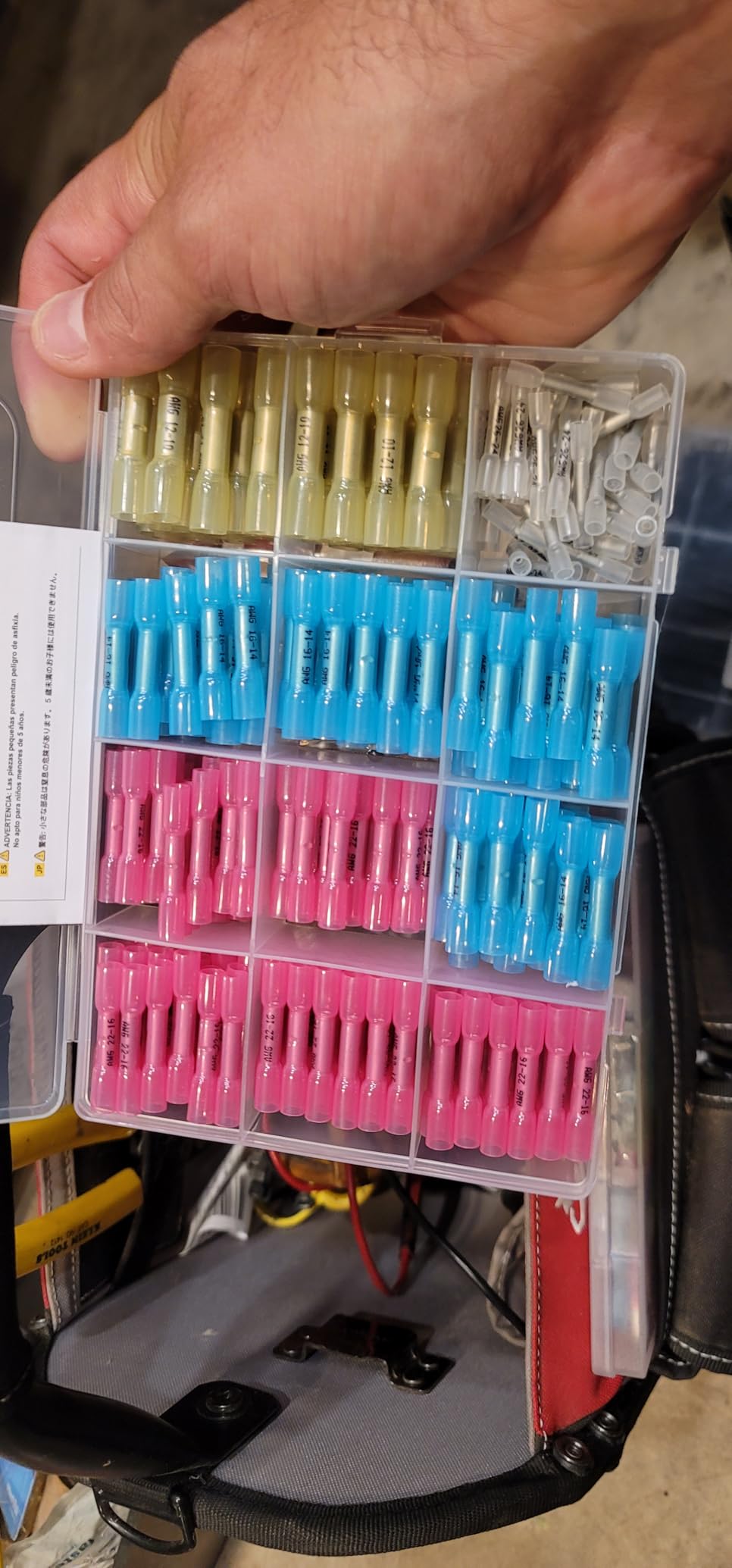 330PCS haisstronica Heat Shrink Butt Connectors-Marine Grade Waterproof Electrical Crimp Wire Connectors Kit-Tinned Red Copper Insulated, for Boat,Truck,Stereo,Joint(4Colors/4Sizes) customer photo 1