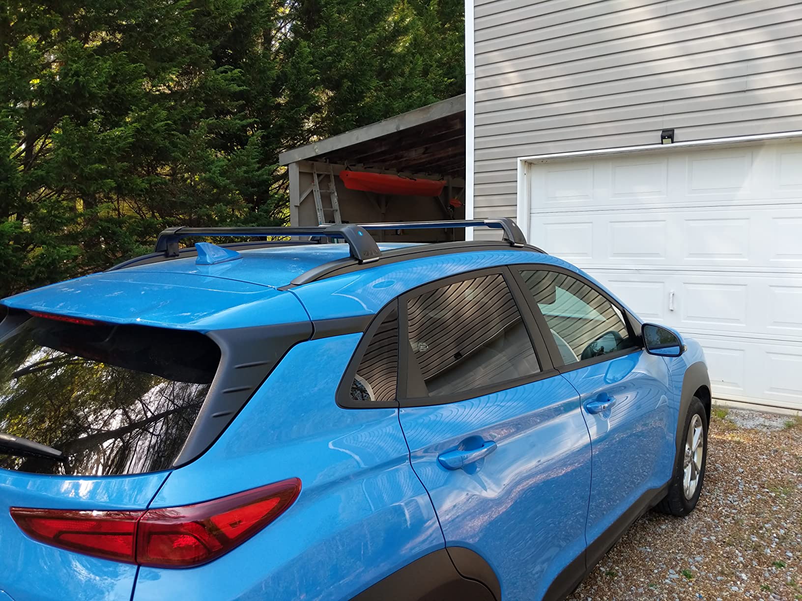 MotorFansClub Cross Bars Fit for Hyundai KONA 2018 2019 2020 2021 2022 2023 Lockable Baggage Luggage Racks Roof Racks Rail Cross Bars (2 PCS) customer photo 1