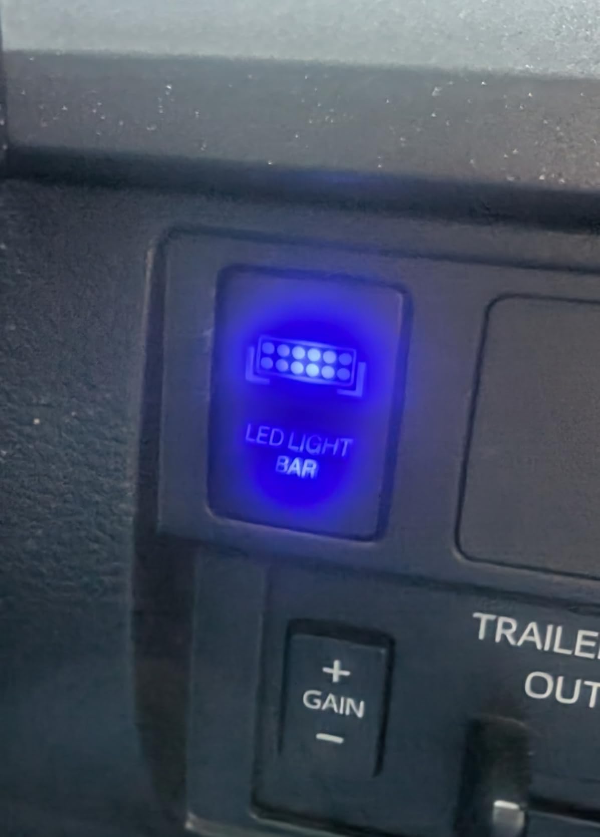 Wsays LED Light Push Switch On/Off with Connector Wire Kit Blue Backlit Compatible with Toyota Tacoma Tundra 4Runner customer photo 1