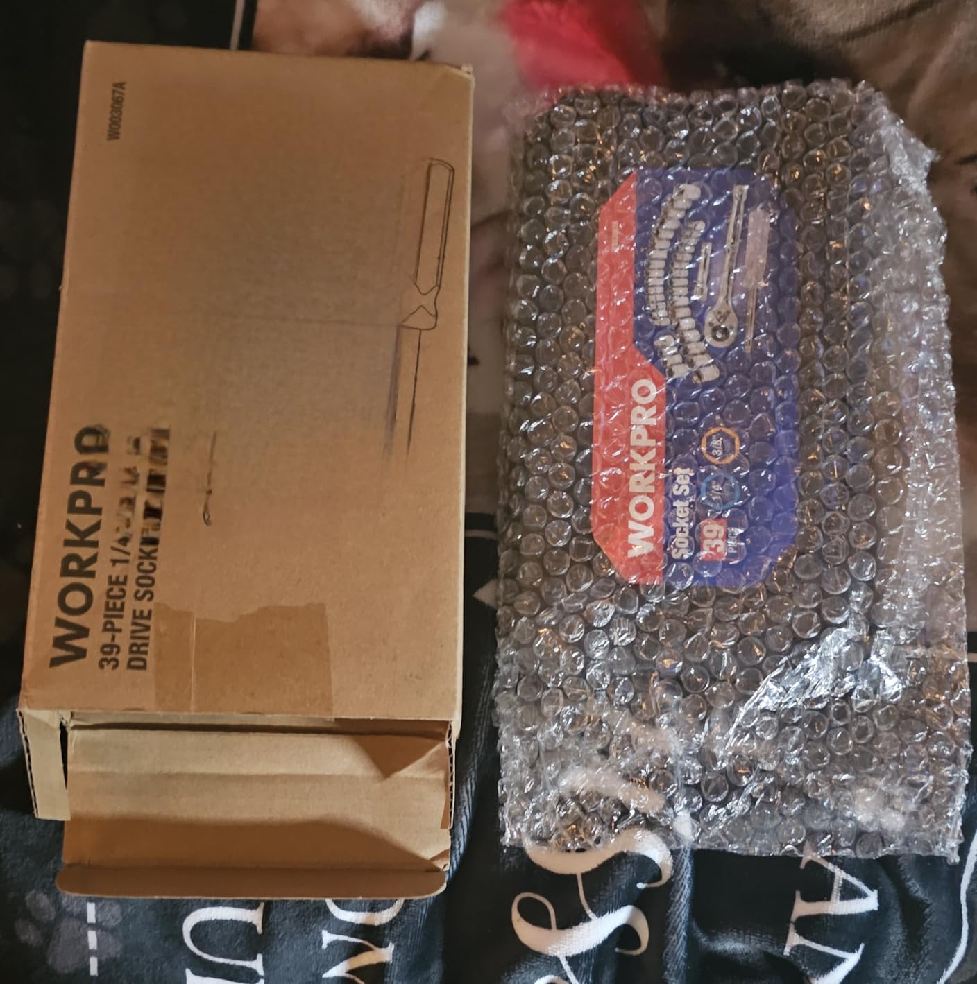 WORKPRO 39-Piece Drive Socket Set 1/4''3/8'', CR-V Metric and Imperial Sockets with Quick-Release Ratchet Wrench, Compact Sockets Set for Car Repair customer photo 2