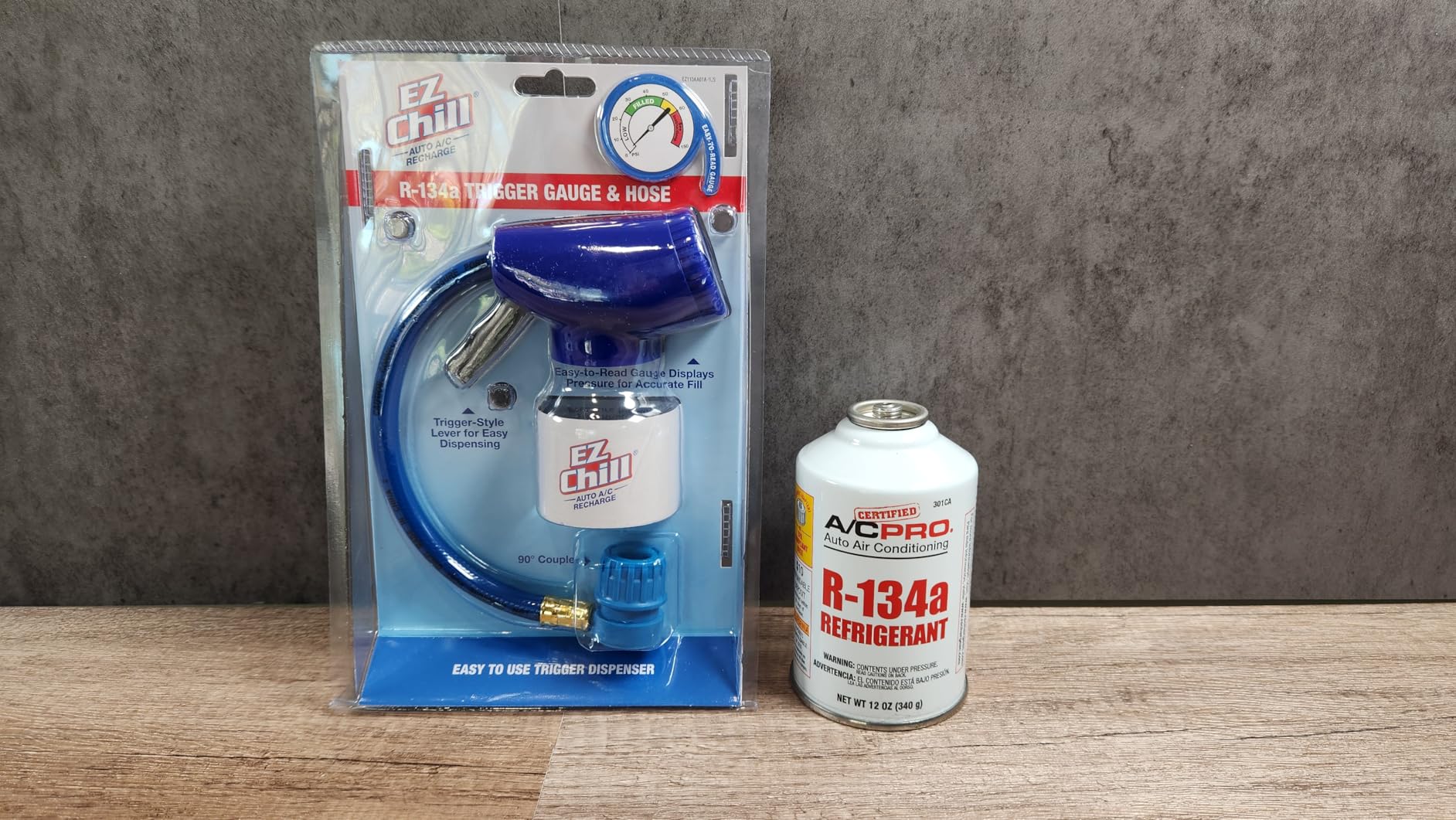 A/C Pro EZ Chill Car Air Conditioner R134A Refrigerant Gauge and Hose, Reusable AC Recharge Kit customer photo 2