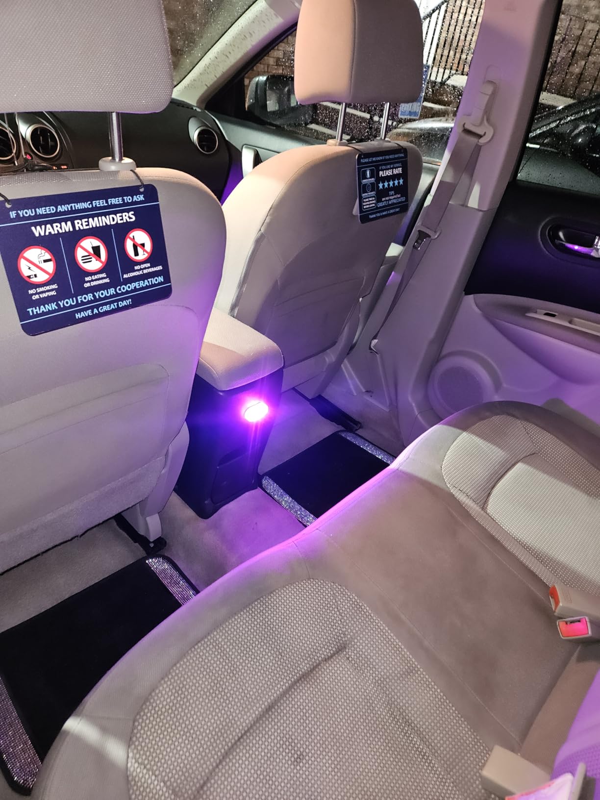 Nebudo Compatible with Lyft Uber (2-Pack) Tips Rating Appreciated Rideshare Accessories - 7