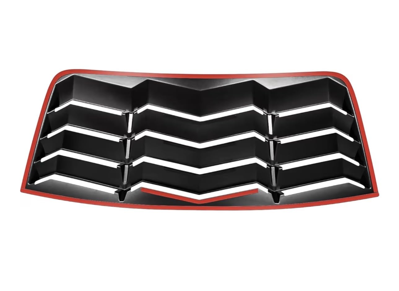 2008-2023 Rear+Side Window Louver Windshield Sun Shade Cover ABS Black Compatible with Dodge Challenger customer photo 1