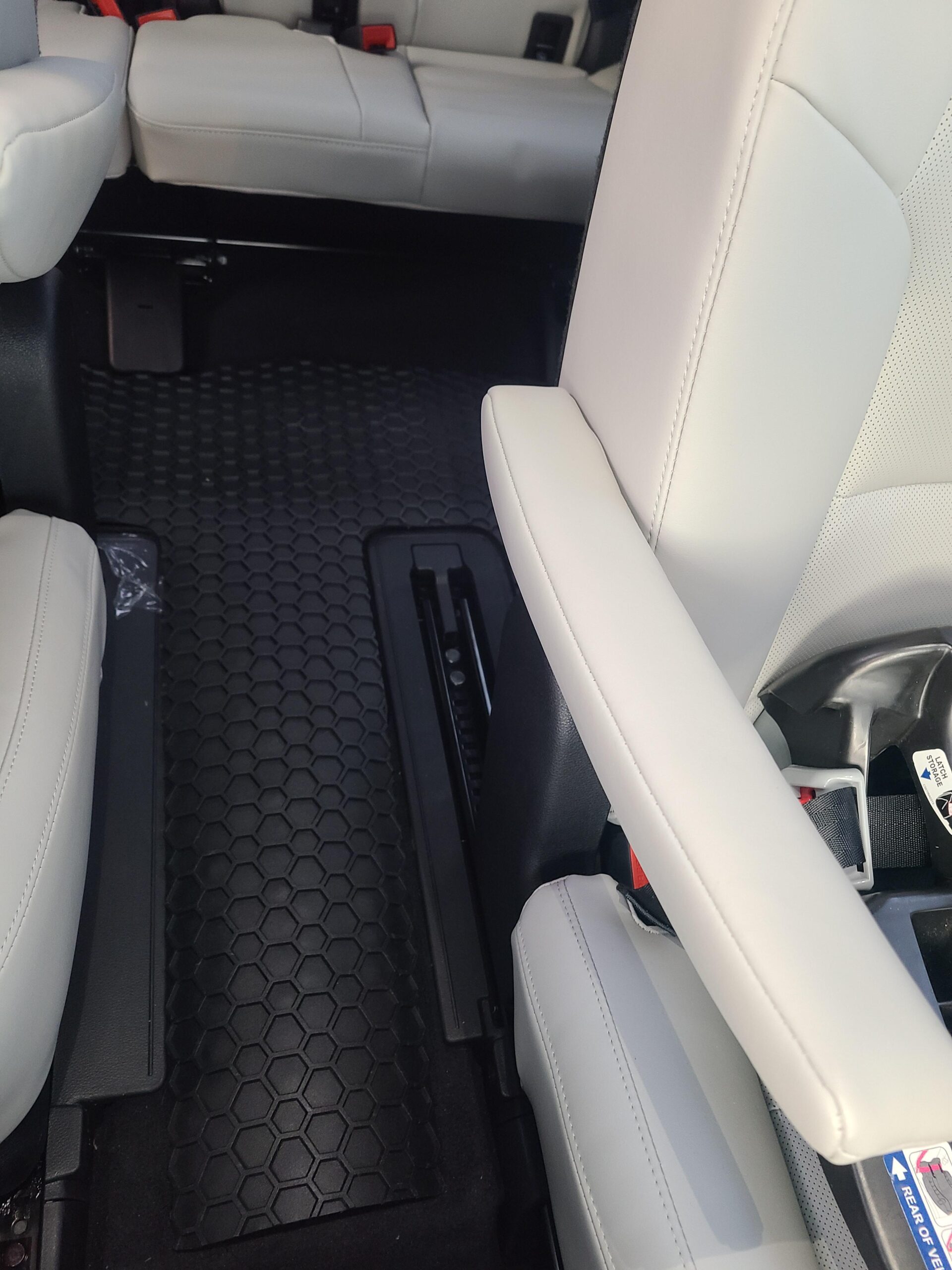 TOUGHPRO Cargo/Trunk Mats Accessories for Kia Telluride 3rd Row Down All Weather Heavy Duty (Made in USA) Black Rubber 2020 2021 2022 2023 2024 2025 customer photo 1