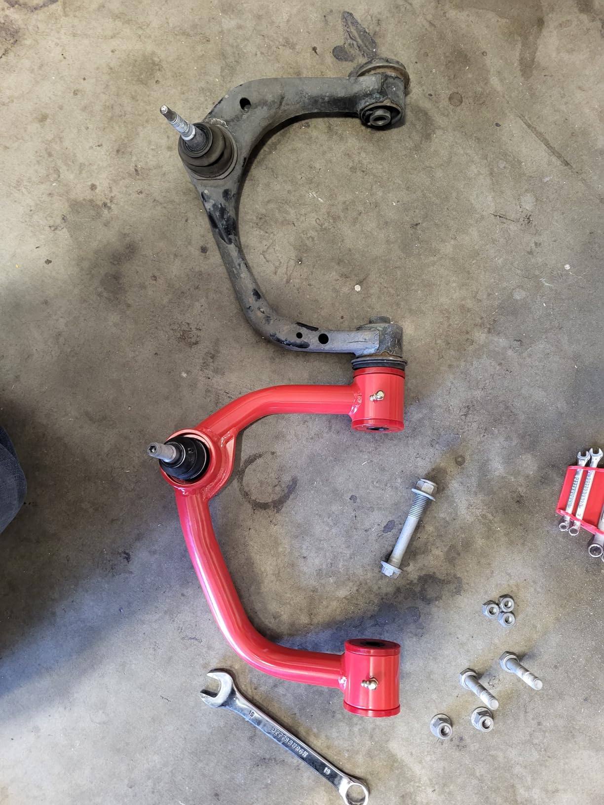 KSP 2-4inch Upper Control Arms Compatible with F-150, Suspension Kits Tubular Black Arms Alignment Lift 2 to 4