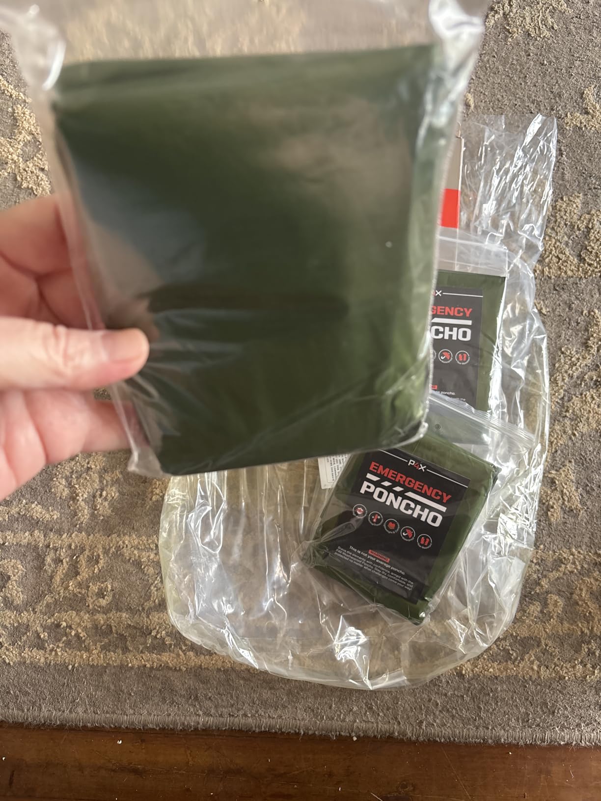 PREPARED4X Emergency Mylar Poncho - Survival Rain Poncho with Hood - Lightweight, Compact, Reusable Emergency Blanket Poncho for Hiking, Camping, Thermal Gear, Car Kit, Outdoors customer photo 1