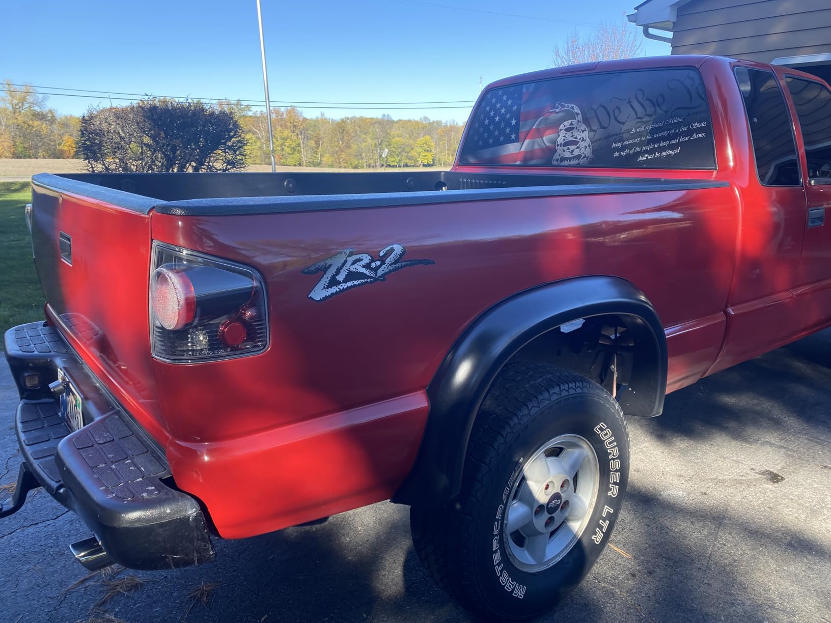 AmeriLite for 94-04 Chevy S-10 / GMC Sonoma Black Replacement Brake Lamp Tail Lights Assembly Set - Passenger and Driver Side customer photo 1