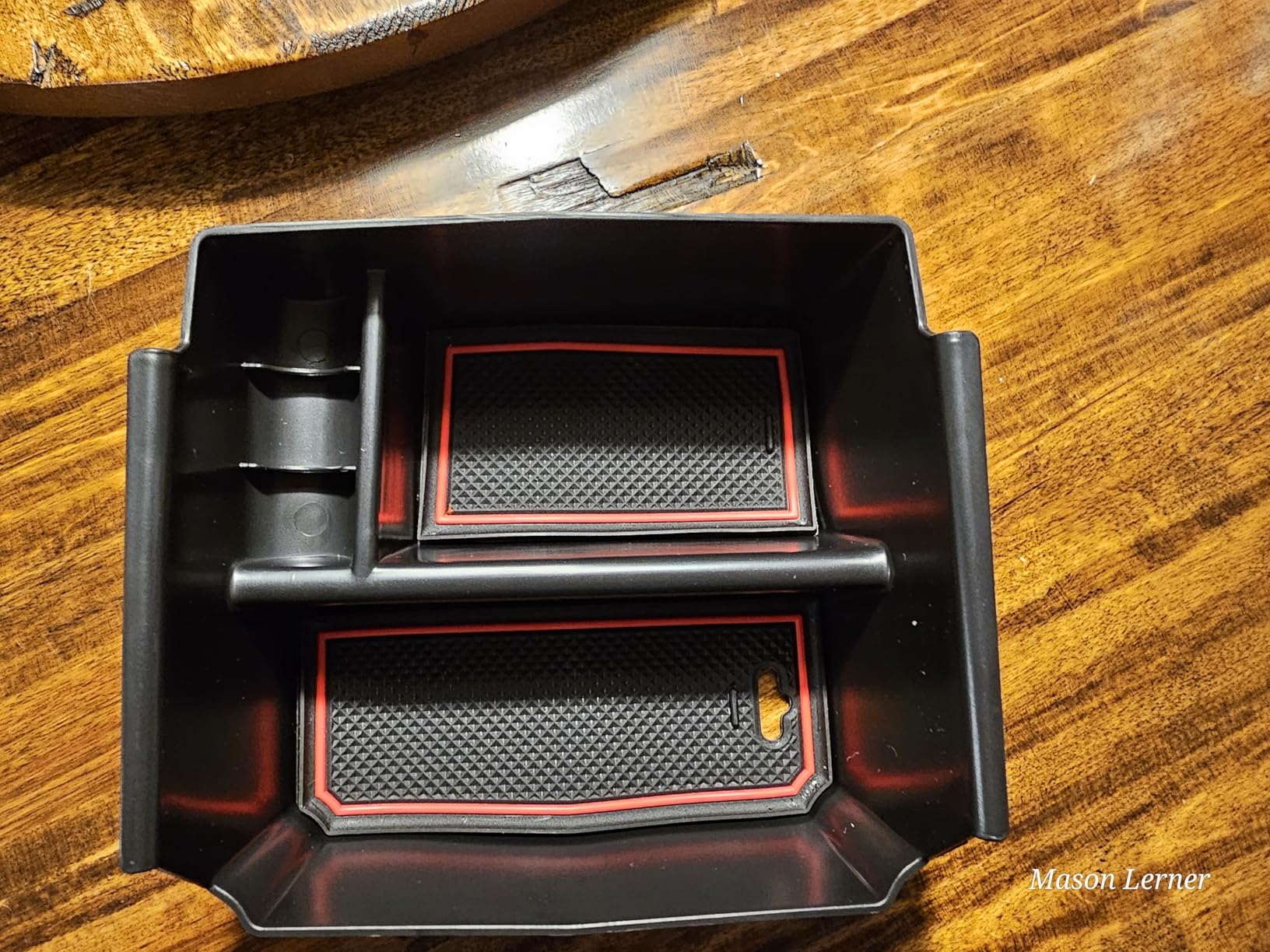 EDBETOS Center Console Organizer Tray Compatible with Jeep Wrangler JK/JKU 2011-2018 Rubicon Sport Sahara Accessories Armrest Storage Glove Box, (Black Trim) customer photo 1