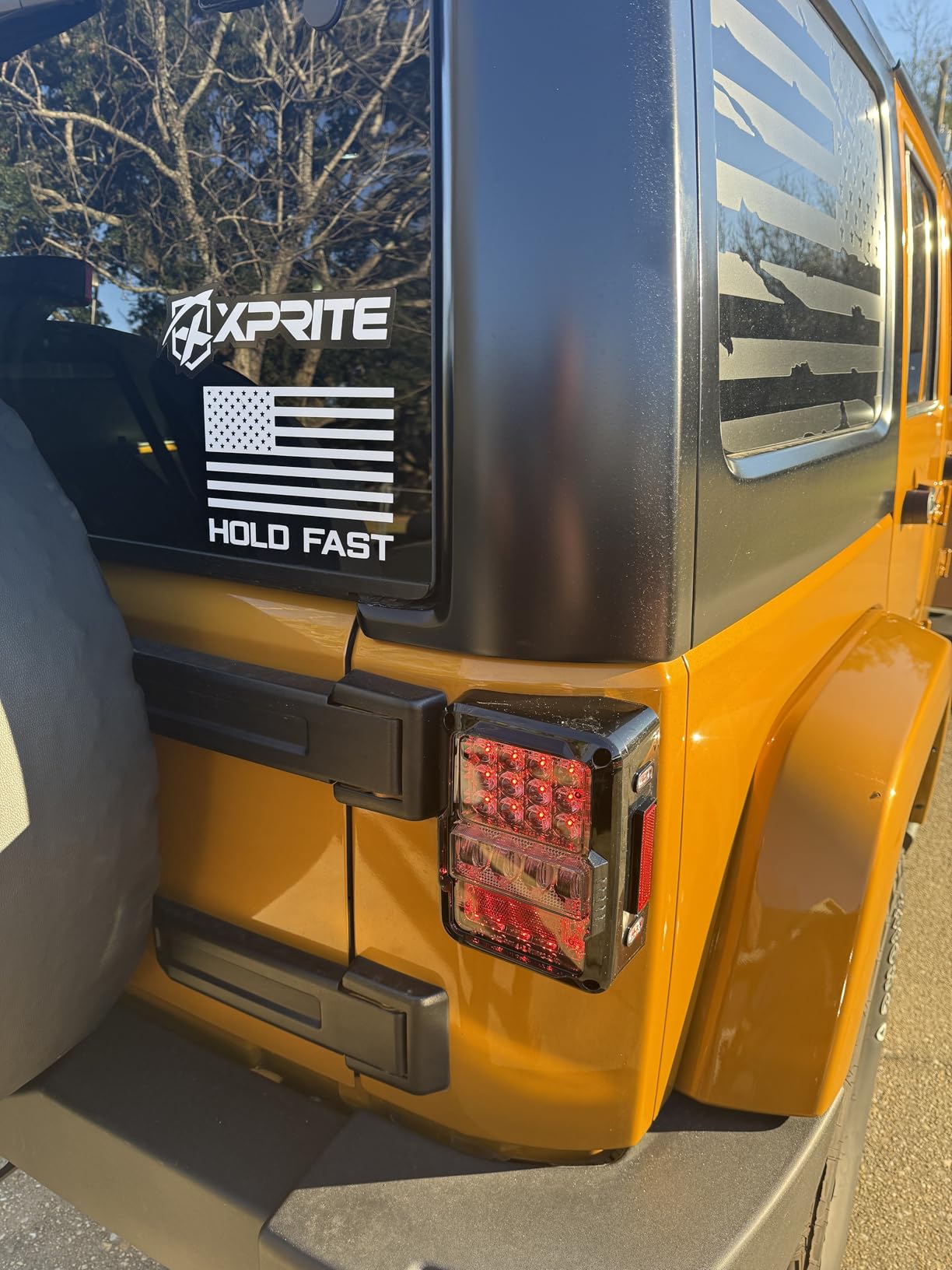 Xprite 4D Smoked LED Tail Lights Compatible with 2007-2018 Jeep Wrangler JK customer photo 2