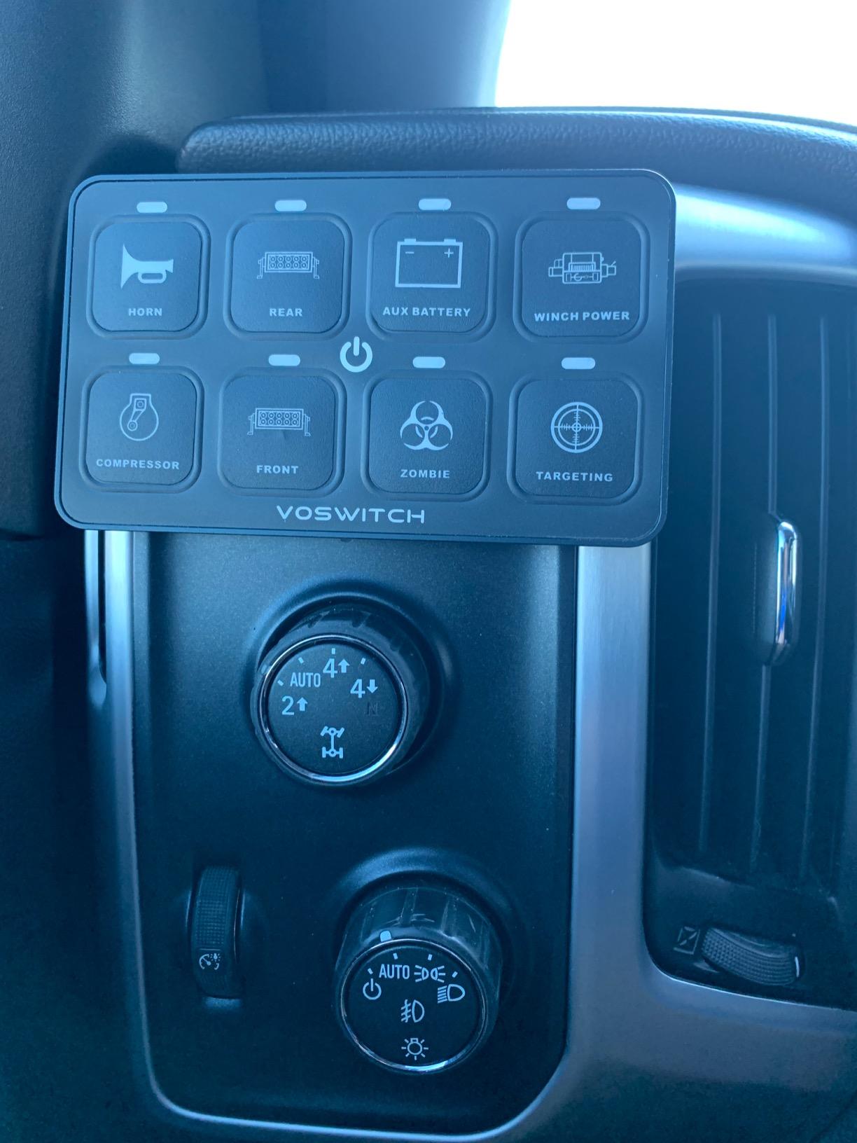 Voswitch UV100 8 Gang Programmable Switch Panel Power Control System for Truck UTV Side by Side Boat 12V Battery Use customer photo 1