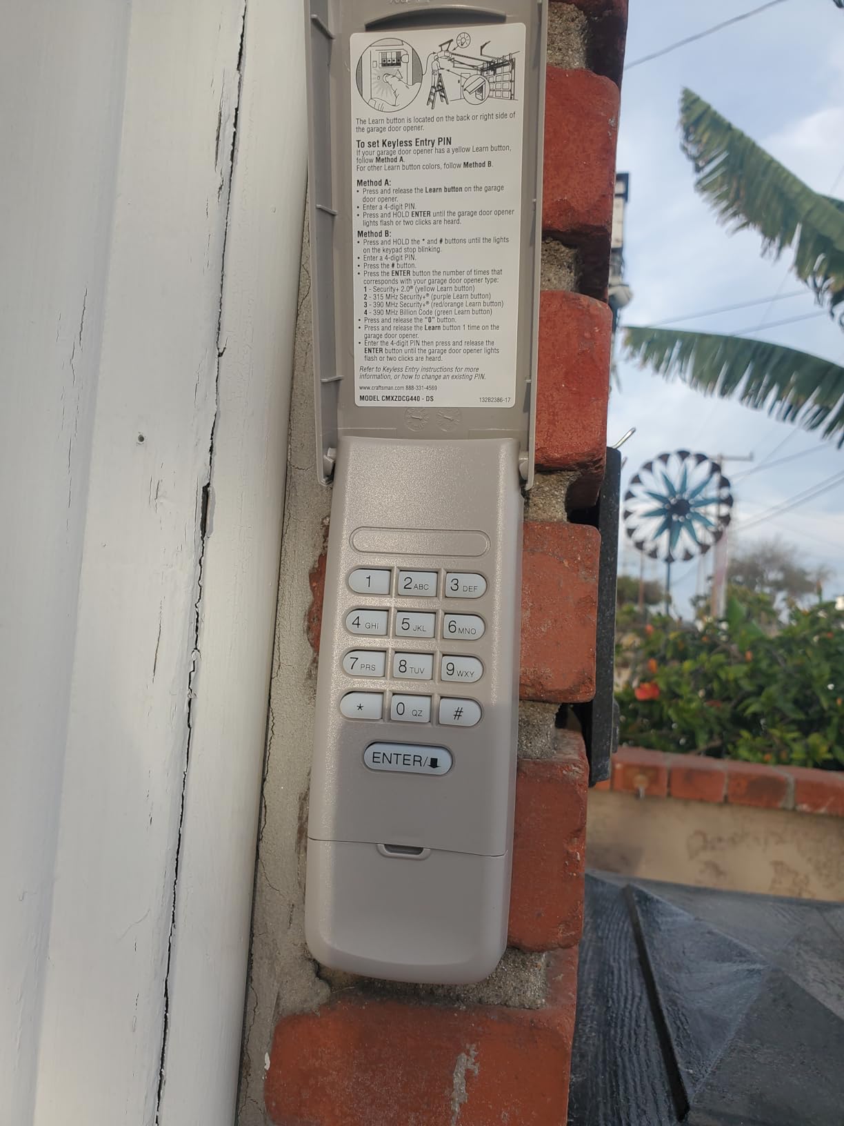 Craftsman CMXZDCG440 Garage Door Wireless Keypad, Gray customer photo 1