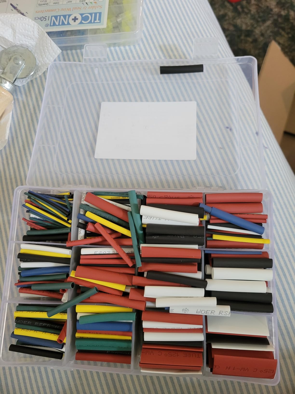 innhom 650pcs Heat Shrink Tubing Black Heat Shrink Tube Wire Shrink Wrap Shrinkage Ratio 2:1 Electrical Cable Wire Kit Set Long Lasting Insulation Protection customer photo 1