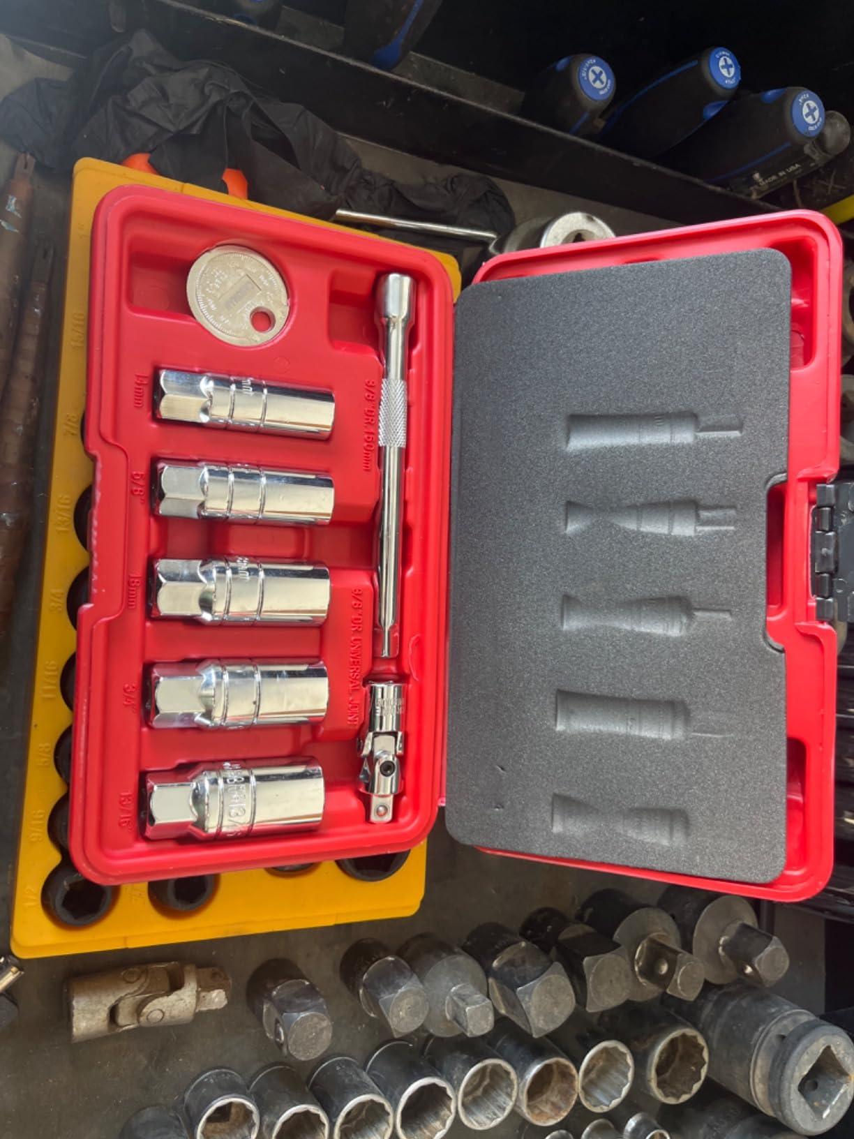 CASOMAN 3/8-Inch Drive Spark Plug Socket Set, 6-Point, 5/8-Inch, 3/4-Inch, 13/16-Inch, 14mm, 18mm, 5-Piece Set customer photo 1