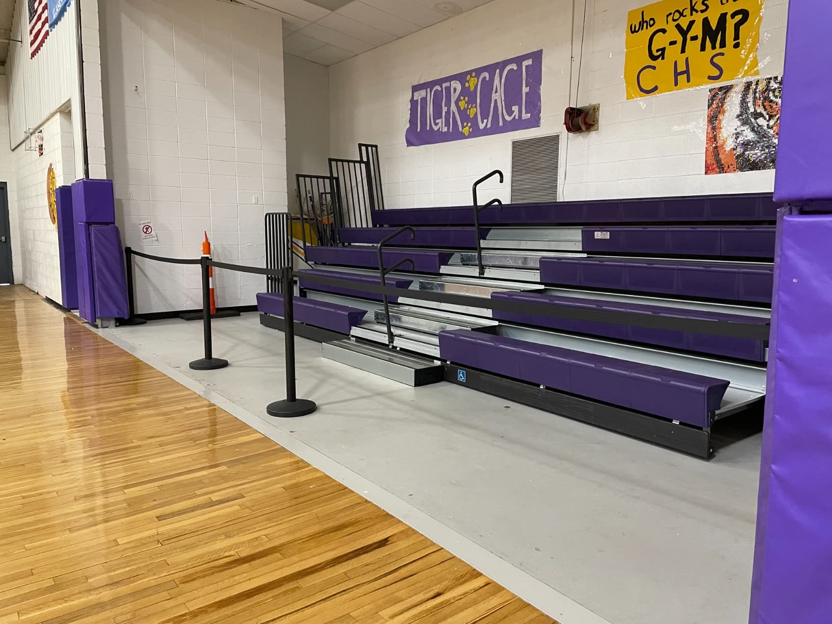 Crowd Control Warehouse Set of 2 Stanchion Retractable Belt Barriers, 11 Foot Black Belt Barrier with 40