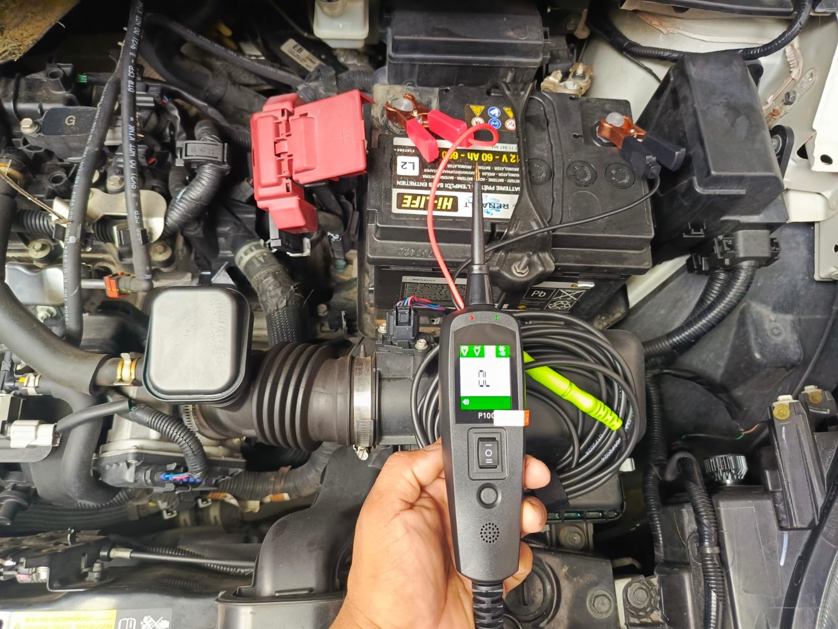 Circuit Tester Automotive, Power Circuit Probe Tester, Test Light Automotive with 40FT Cable, Car Fuse Tester, AC DC 12V 24V Car Diagnostic Tool, P100 customer photo 2