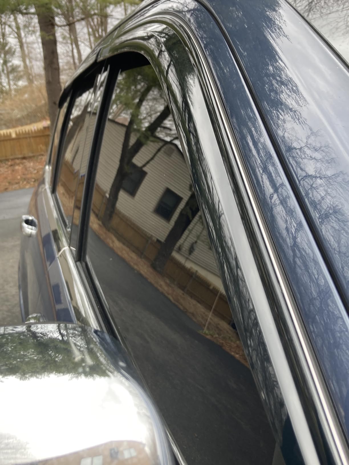 AUTOCLOVER Tape-On Rain Guards Window Visors 6 Pcs Set for Jeep Grand Cherokee 2014-2021 / Window Deflectors, Out-Channel Vent Shades (Black) customer photo 2
