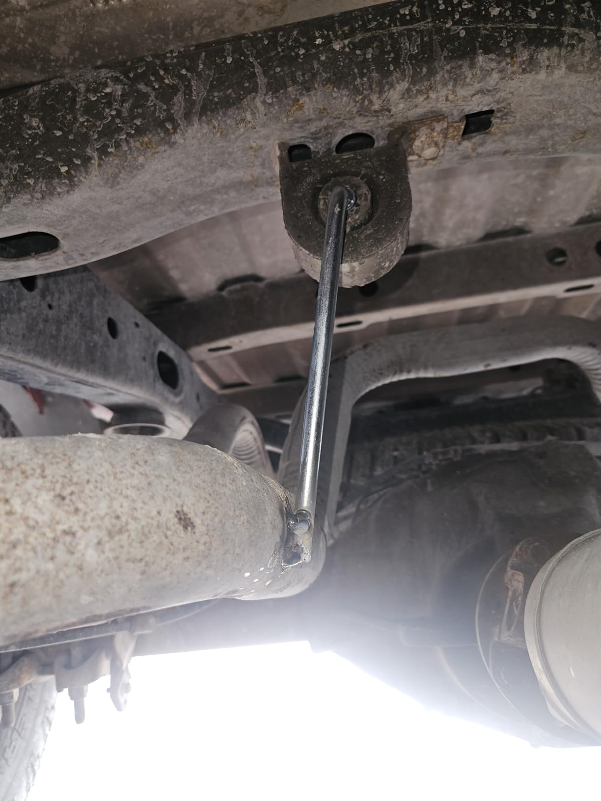 -2 Pack- 90° bend Universal Weld In Place Exhaust Hanger Rod - MADE IN THE USA customer photo 1