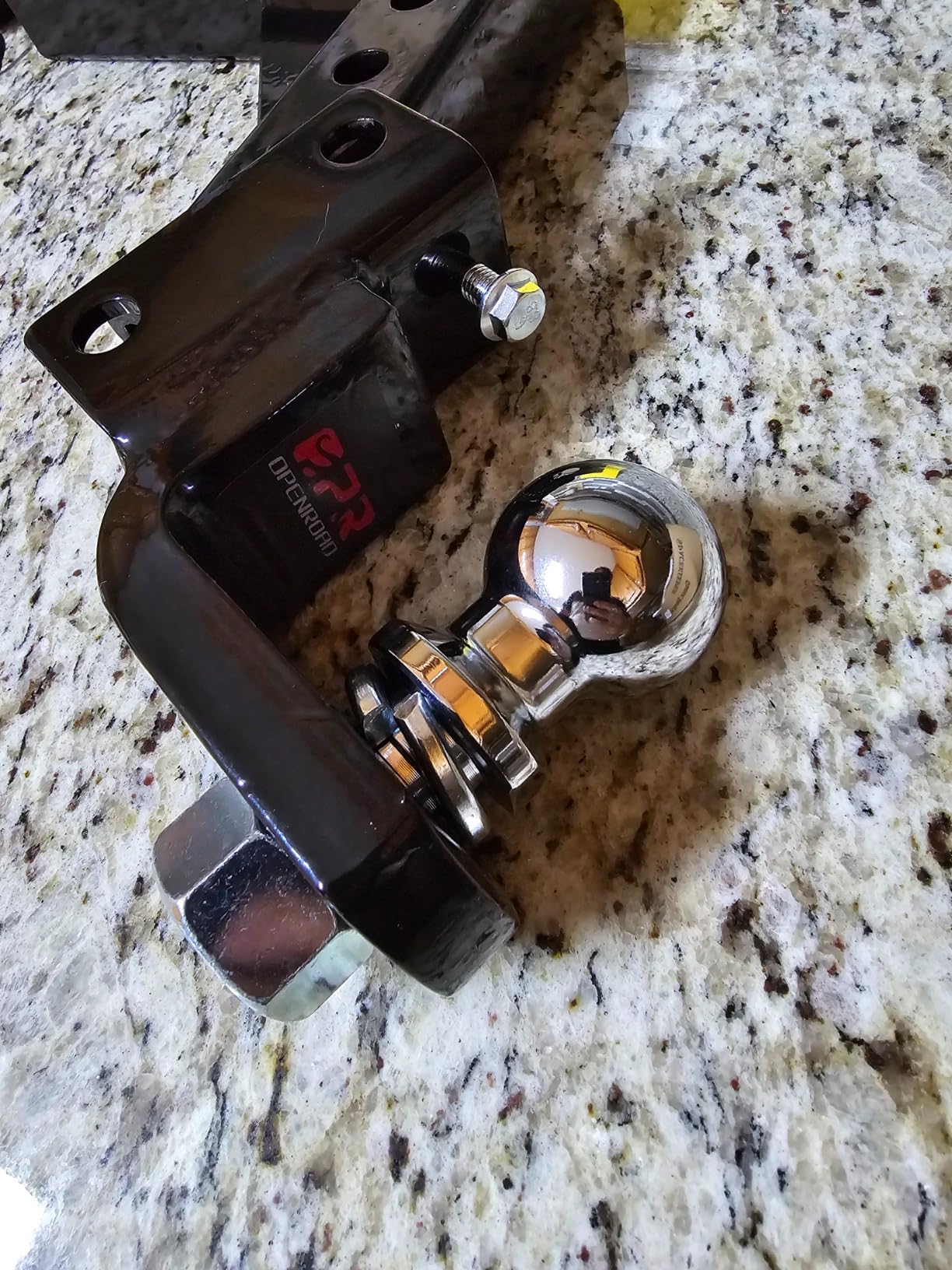 OPENROAD Adjustable Trailer Hitch Ball Mount - Fits 2-Inch Receiver, 2