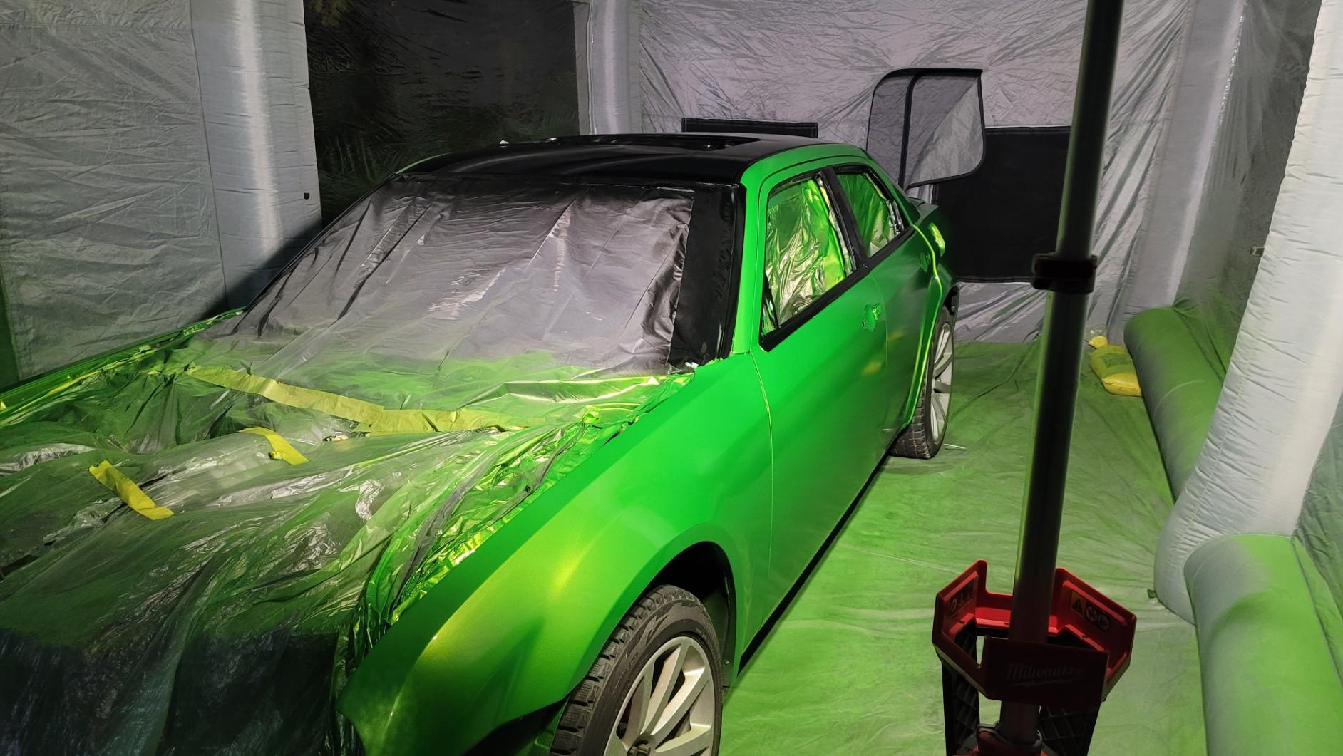 Sewinfla Professional Inflatable Paint Booth 39x20x13Ft with 3 Blowers (1100W+1100W+950W) and Air Filter System customer photo 2