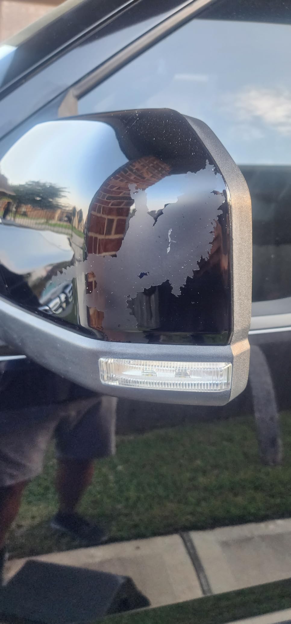 ECOTRIC Top Half Side Mirror Covers Compatible with 2015-2020 Ford F150 F-150 Driver/Passenger Side Chrome (2 pcs Mirror Cover Replacement) customer photo 2