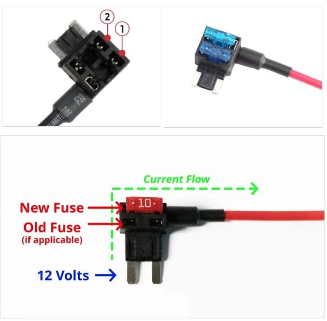 JABINCO 5 Pack 12V Car Add-a-Circuit Fuse TAP Adapter Mini ATM APM Blade Fuse Holder customer photo 1