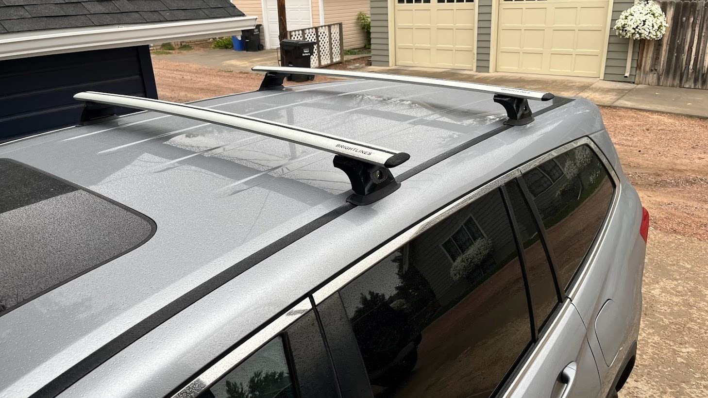 BRIGHTLINES Heavy Duty Anti-Theft Premium Aluminum Roof Bars Roof Rack Crossbars Compatible with 2016-2026 Honda Pilot & 2019-2025 Honda Passport & 2017-2026 Honda Ridgeline Without Roof Side Rails customer photo 1