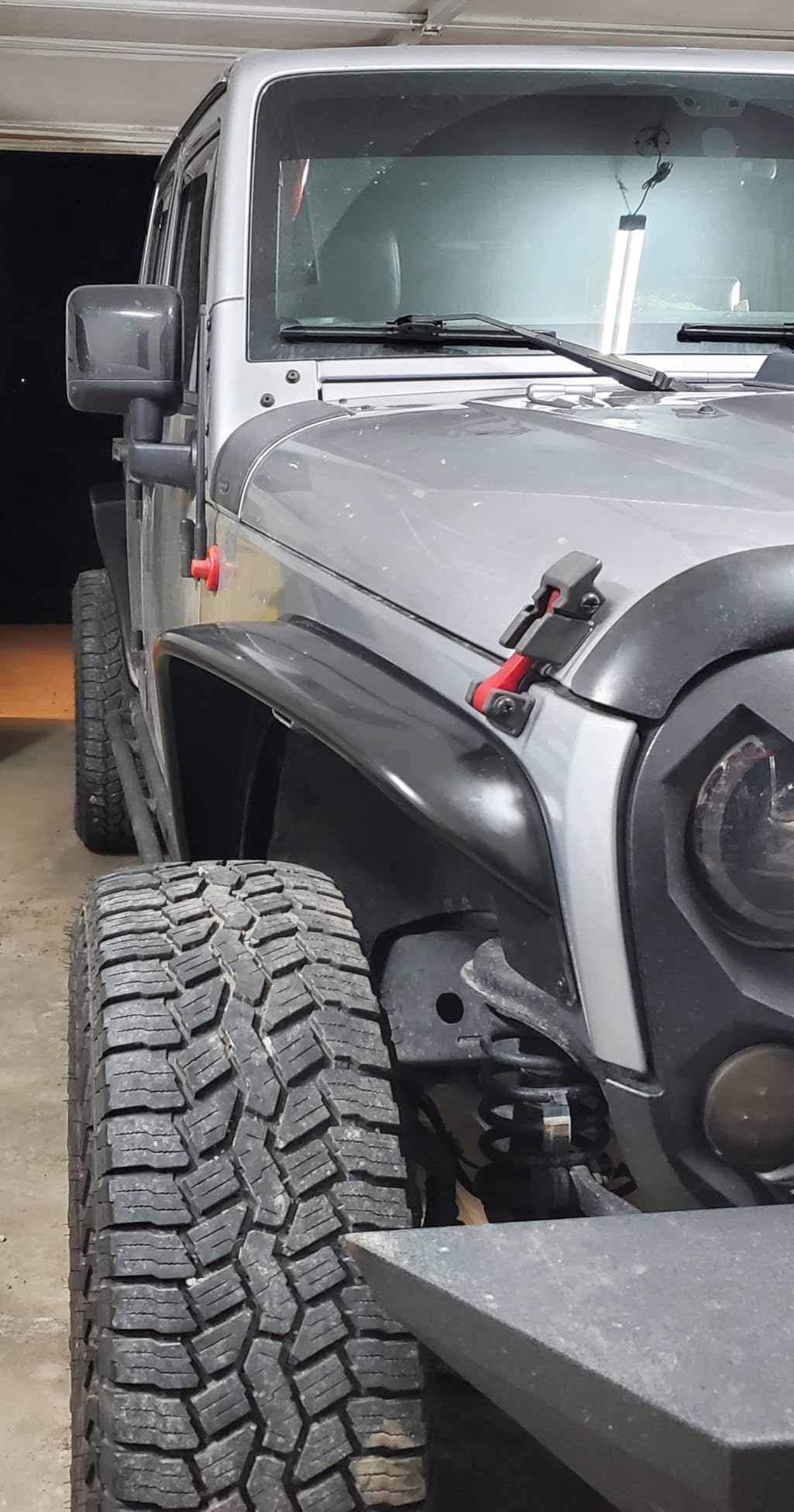 KBD Body Kits Compatible with Jeep Wrangler 2007-2018 4 Pc Front & Rear Polyurethane Fender Flares Kit. Extremely Durable, Easy Installation, Guaranteed Fitment, Made in the USA! customer photo 1