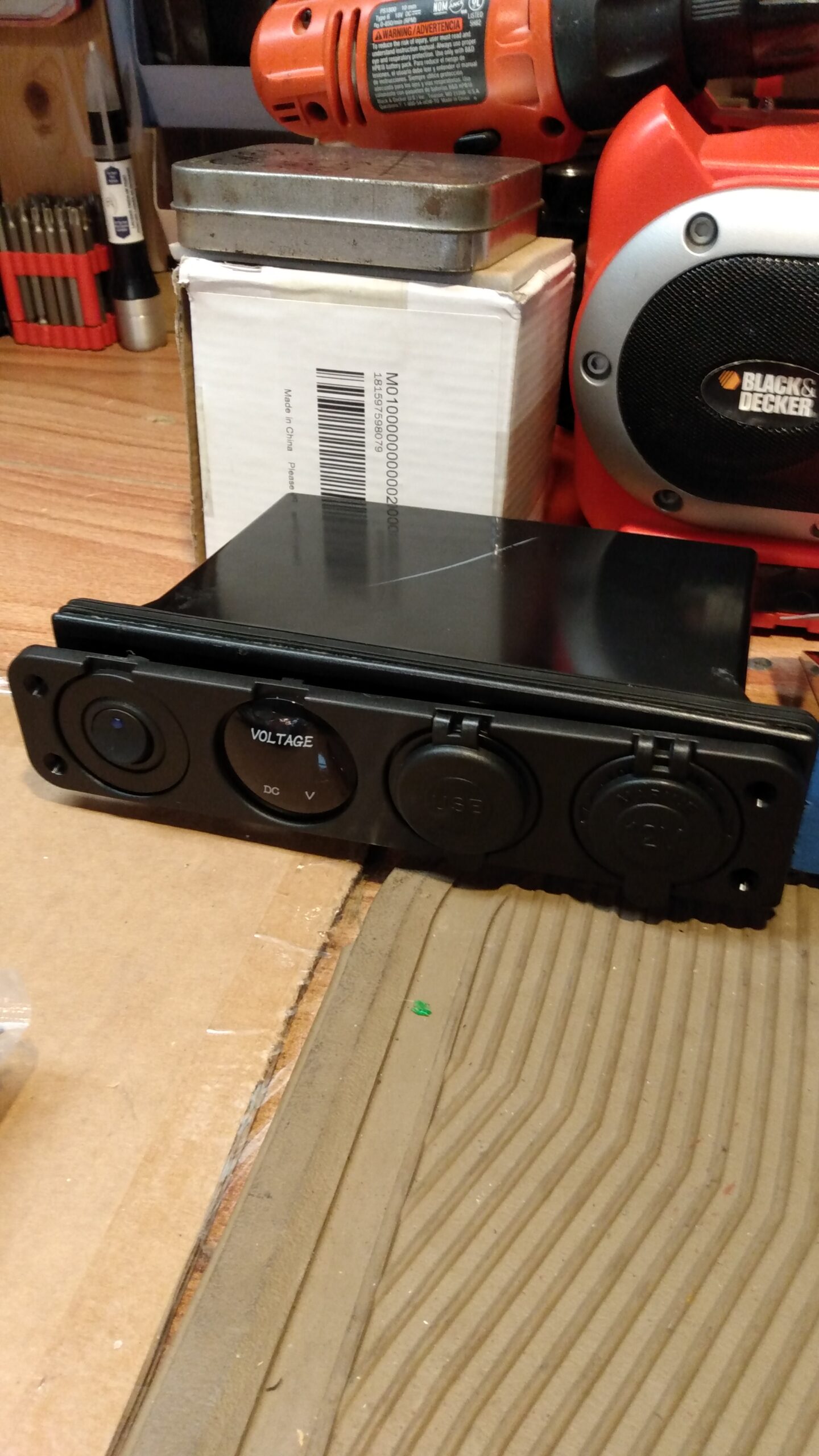 Nilight 4 in 1 Outlet Socket Panel 12V DC 4.8A Dual USB 12 Volt Cigarette Lighter LED Voltmeter ON Off Rocker Toggle Switch for Marine Boat Truck Car customer photo 2