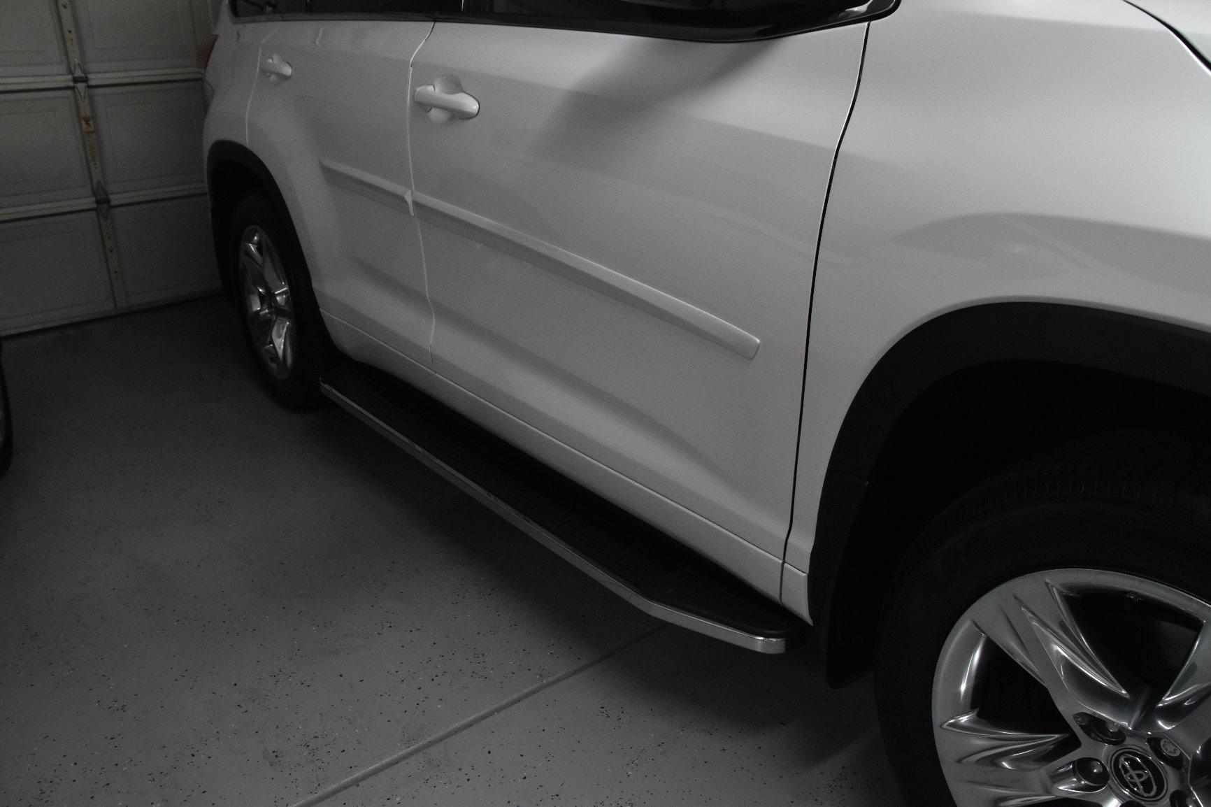 TAC Running Boards Fit 2014-2019 Toyota Highlander (No Drilling/Cutting Required) Aluminum Black Side Steps Nerf Bars Rock Panel Off Road Exterior Accessories (2 Pieces Running Boards) customer photo 2