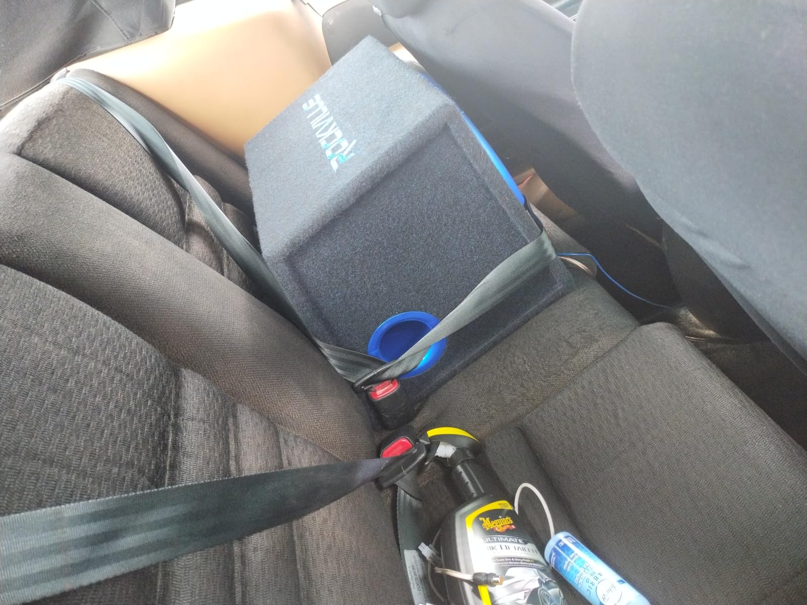 Rockville RVB10.1A 10 Inch 500W Active Car Subwoofer with Enclosure, Built-in Class AB Amplifier, Adjustable Bass Boost, Compact Design, for Car Audio Enthusiasts customer photo 1