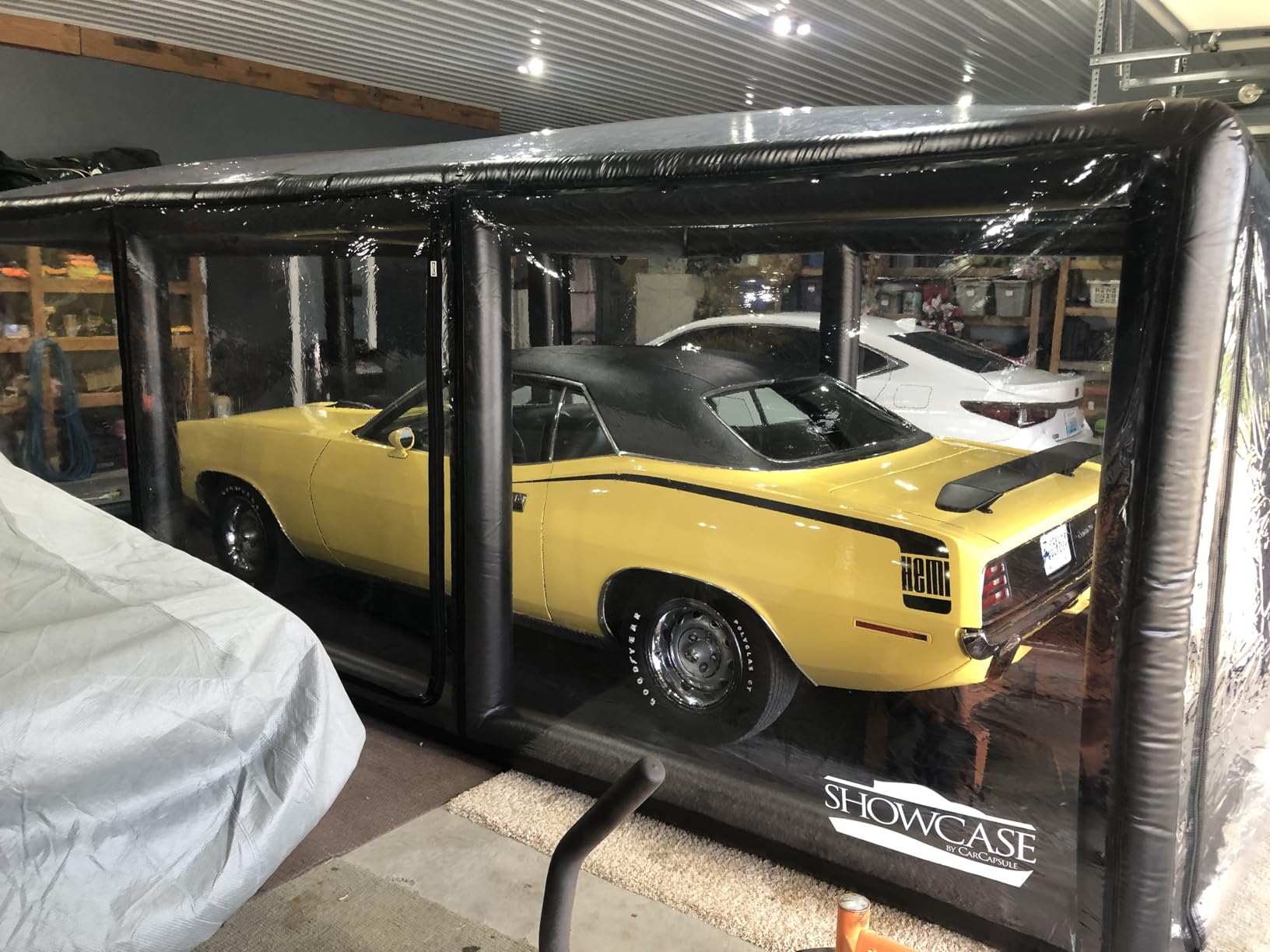 IN THE GARAGE - Ultimate Car Shield, Black - Inflatable Car Cover Indoor - Indoor Car Bubble, Inflatable Garage - Car Bubble Storage - 18' / 5.5m customer photo 2