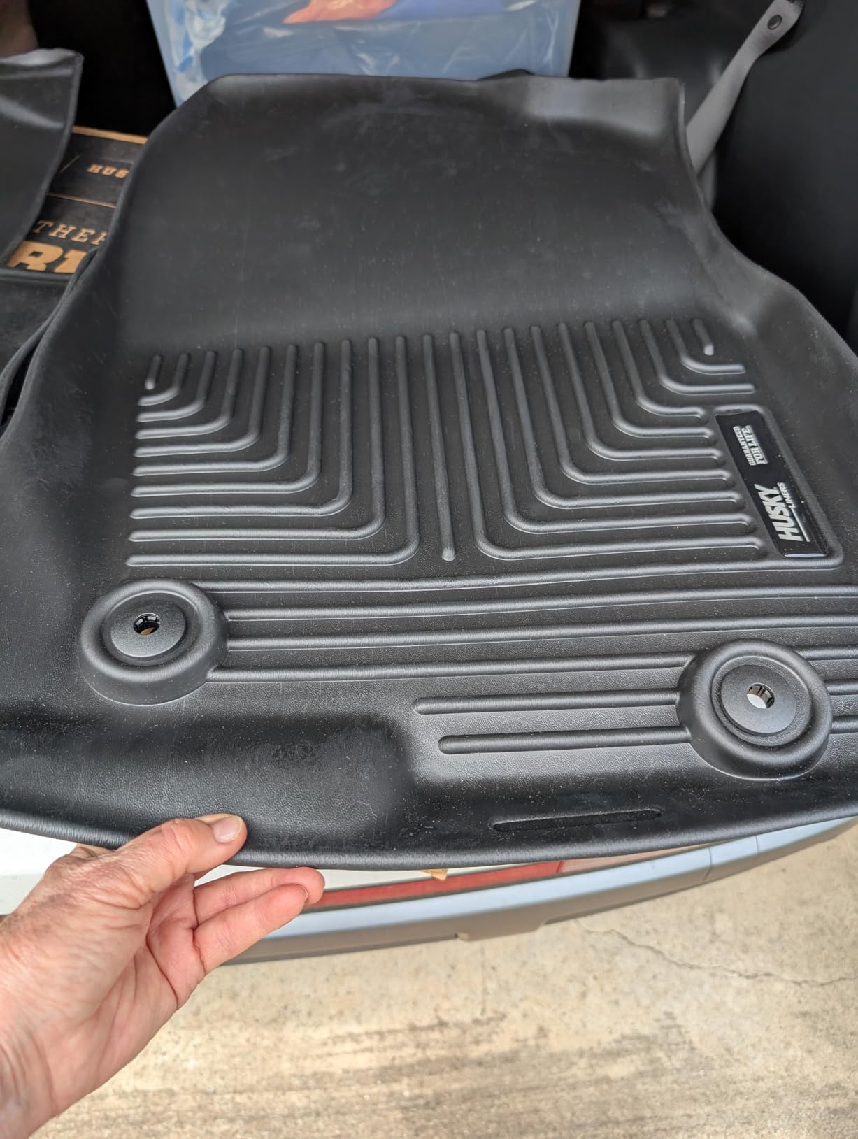 Husky Liners Weatherbeater Floor Mats | Fits 2020-2025 Hyundai Palisade | Front & 2nd Row, 3-pc Black - 95711 customer photo 2