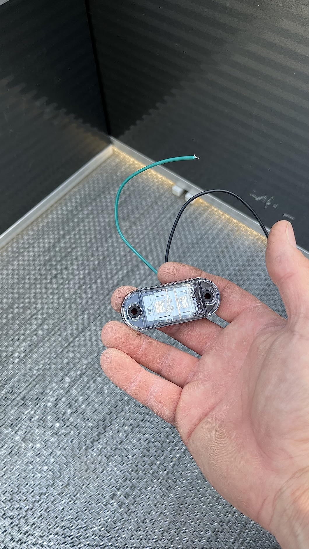 Mini LED Dimmer Knob with Rotary Control Switch - pwm dimming for 12-24V LEDs, Fully Waterproof, dim up to 4.8A at 12V or 2.4A at 24V: car Automotive, Marine, Low Voltage Under Cabinet Lights customer photo 2