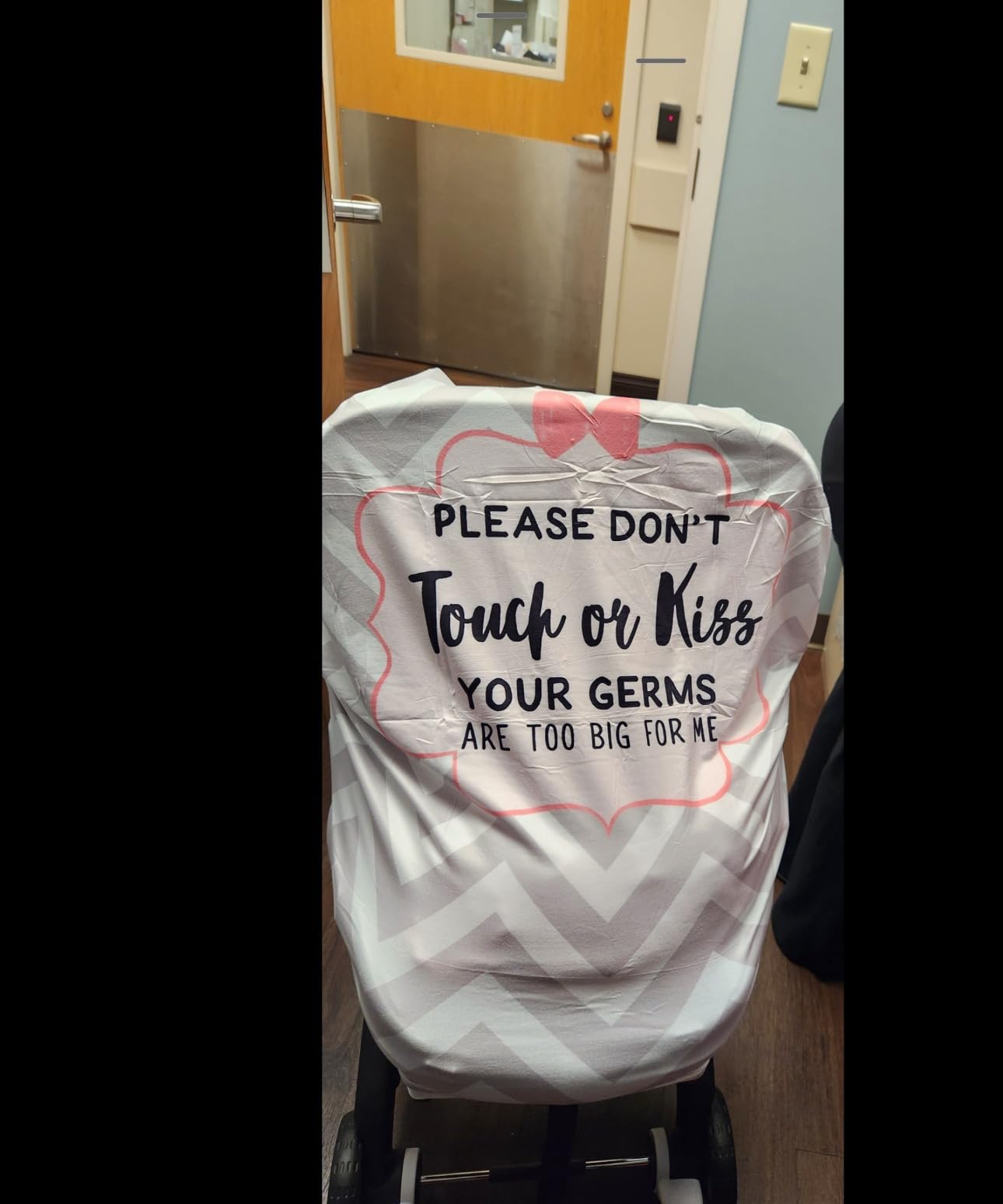 Metplus No Touch Sign Car Seat Cover for Babies, Mom Nursing Covers Breastfeeding Scarf, Multi Use Infant Carseat Canopy for Newborn Carrier/Stroller/Shopping Cart, Baby Shower Gifts for Boy Girl customer photo 1