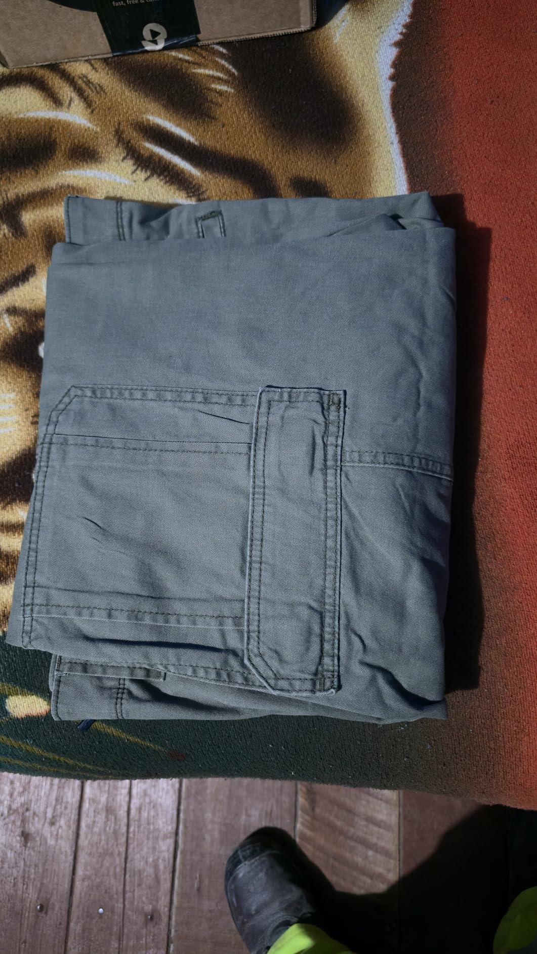 Wrangler Authentics Mens Relaxed Fit Stretch Cargo Pant customer photo 1