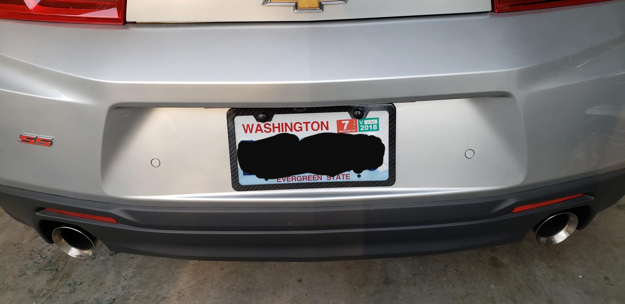 Aootf Anti Theft License Plate Frame- Tamper Proof Black Aluminum Car Tag Holder, 2 Pack Heavy Duty Universal Cover for Front and Rear, Stainless Steel Lock Security Screws(Self-Tapping), Nuts, Caps customer photo 1