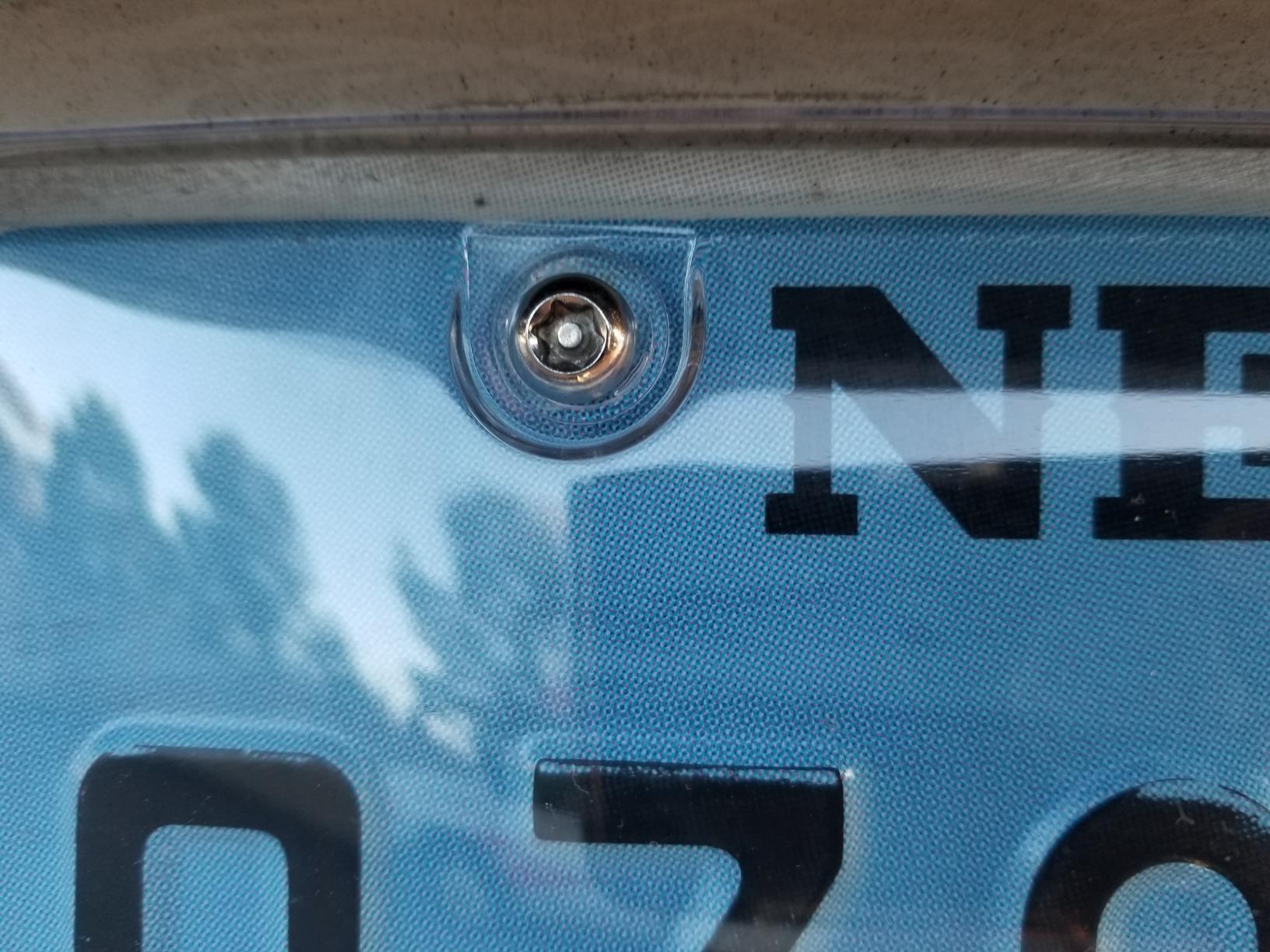 Aootf Anti Theft License Plate Frame- Tamper Proof Black Aluminum Car Tag Holder, 2 Pack Heavy Duty Universal Cover for Front and Rear, Stainless Steel Lock Security Screws(Self-Tapping), Nuts, Caps customer photo 2