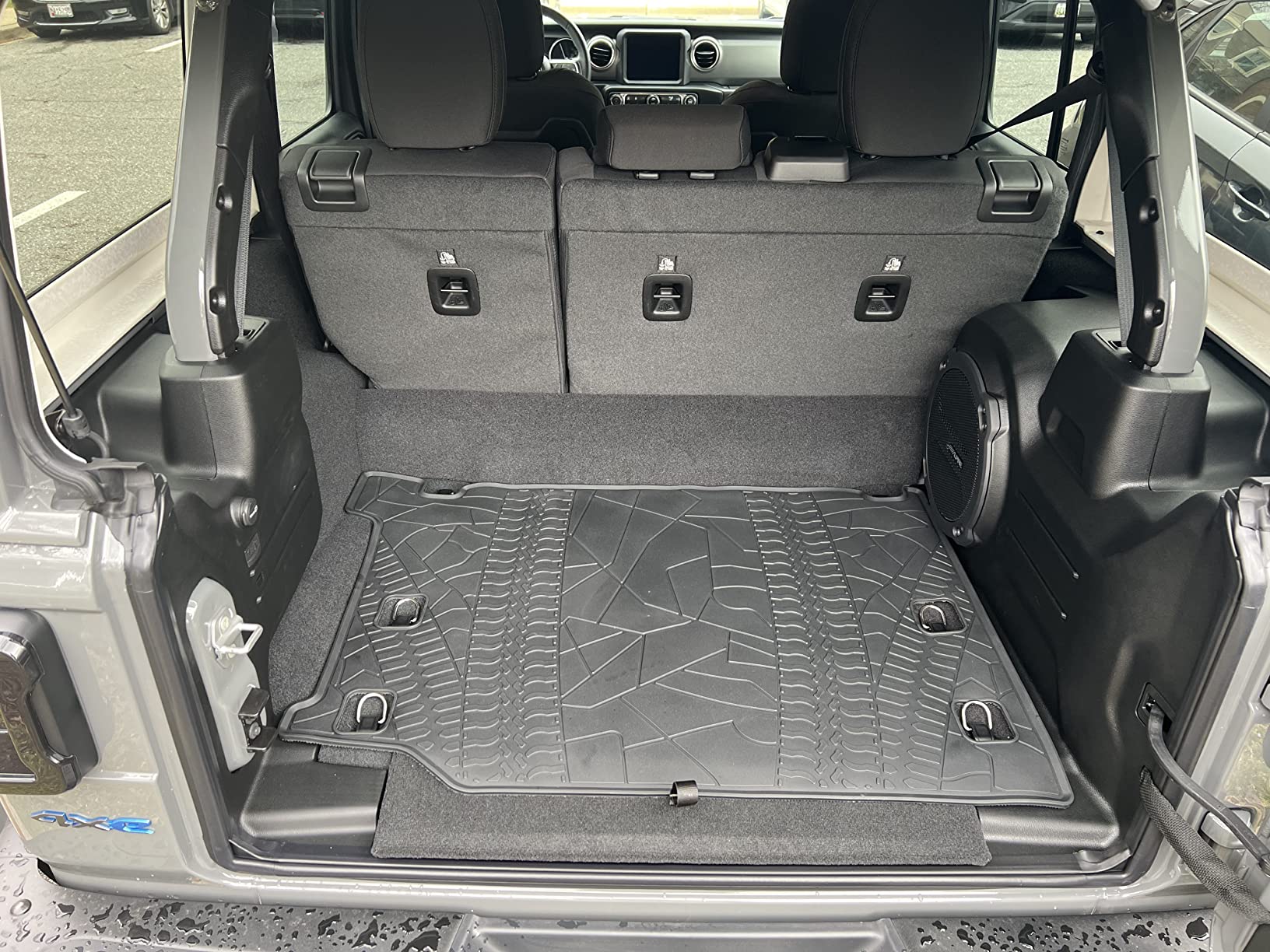 JOYTUTUS Cargo Mat Compatible with 2011-2021 Grand Cherokee WK2 & 2022 Grand Cherokee WK, All Weather Protection Cargo Liners Trunk Mats Vehicle Carpet Heavy Duty Waterproof Odorless Durable Black customer photo 2