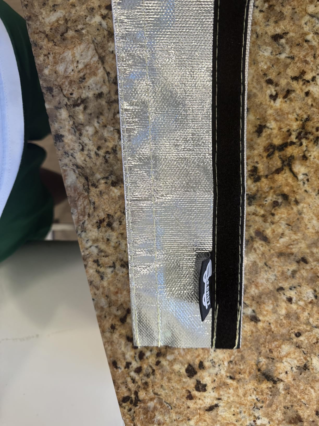 Heat Shroud Sleeve Aluminized Sleeving Express Aluminized Hose and Silver Hose Wire Protection Barrier with Hook and Loop Closure, 3/4