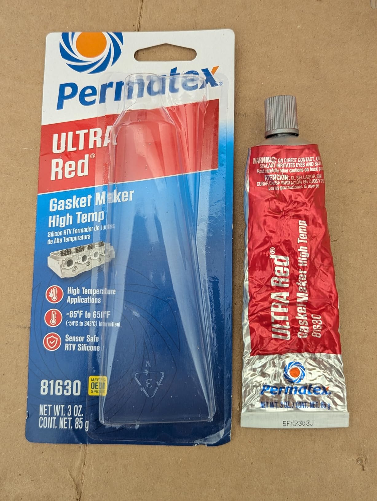 Permatex 81630 Ultra Red High Temperature Gasket Maker, 3 oz customer photo 1