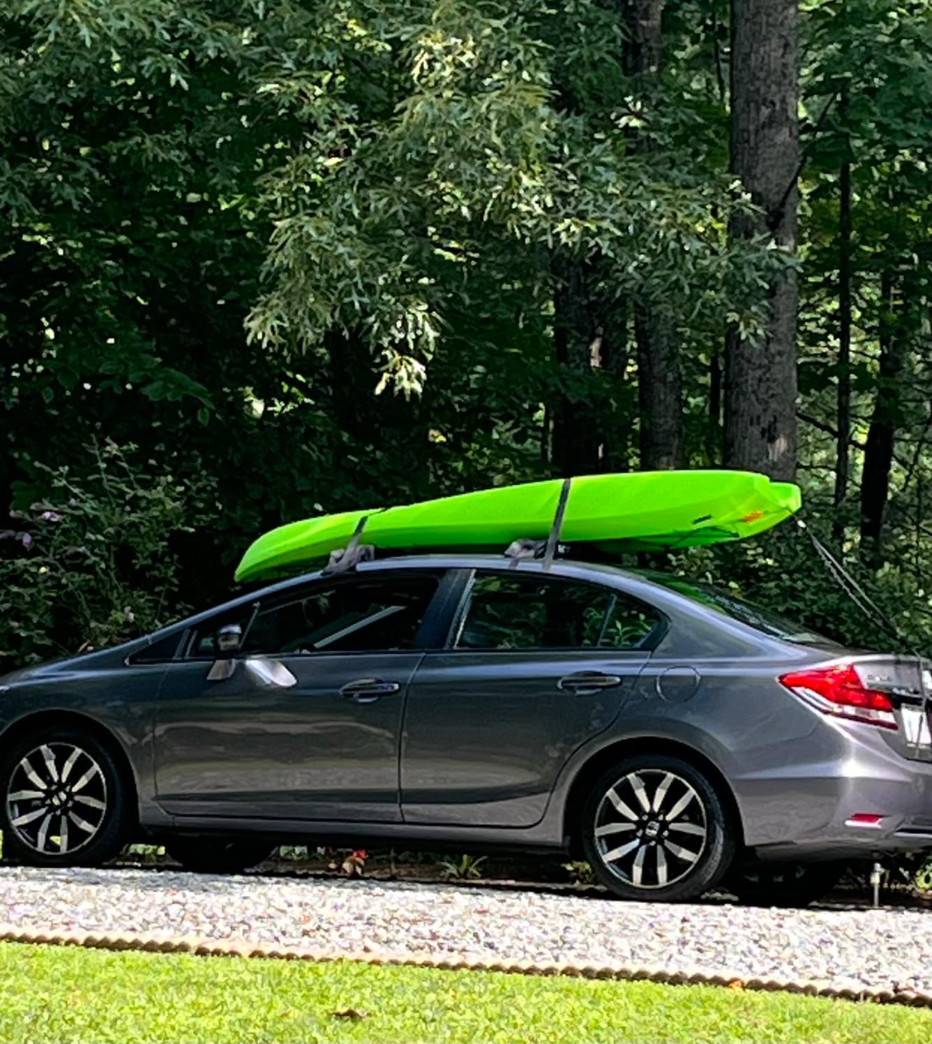 HEYTRIP Universal Soft Roof Rack Pads for Kayak/Surfboard/SUP/Canoe with 15FT Tie-Down Straps and Storage Bag customer photo 2