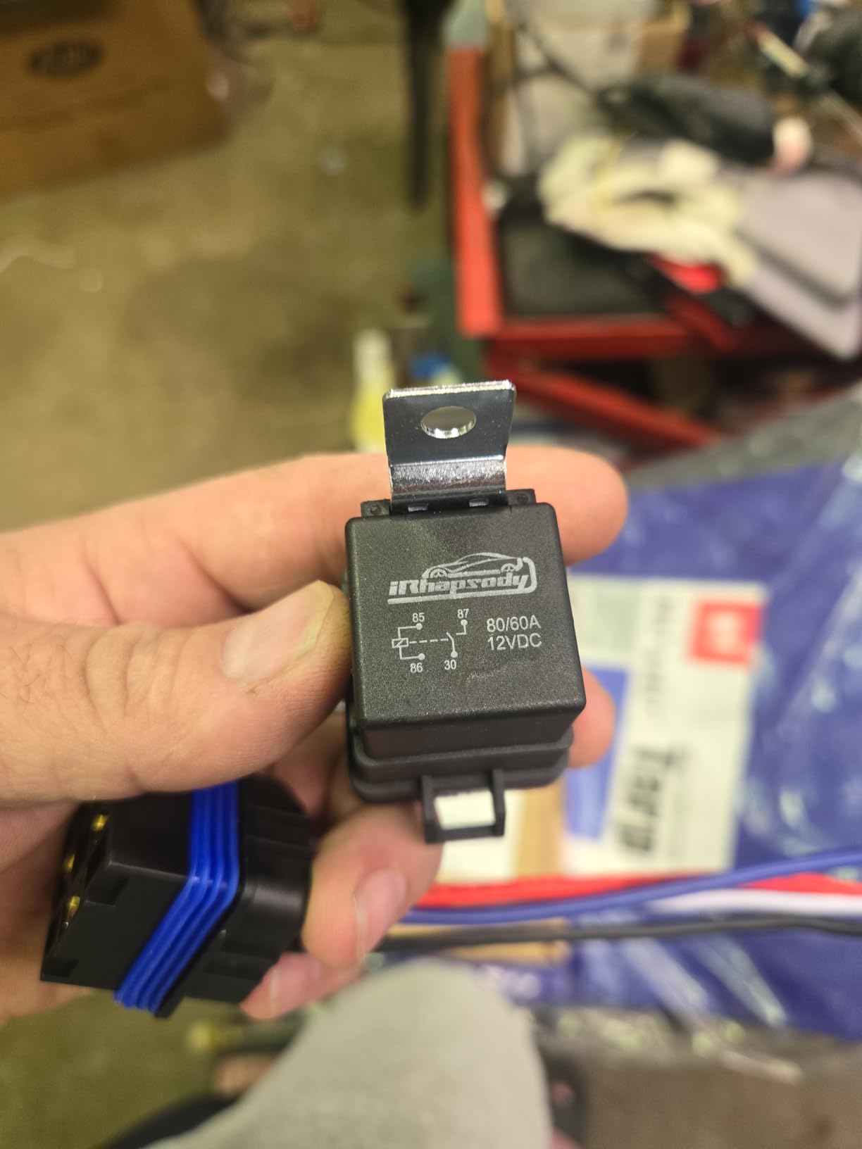 irhapsody 4-pin 80/60AMP 12VDC Waterproof Relay Kit, SPST Automotive Relays, Pack of 5 customer photo 1