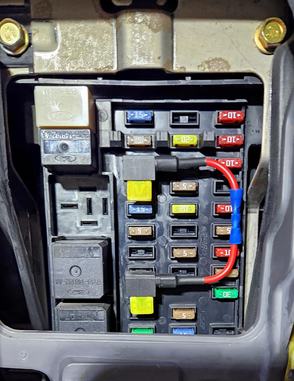 Mini Blade Fuse Holder Fuse with 10A, 20A - Tap 12V Car Add-a-Circuit Fuse TAP Adapter with Mini Blade Fuse (2 Sets) customer photo 1