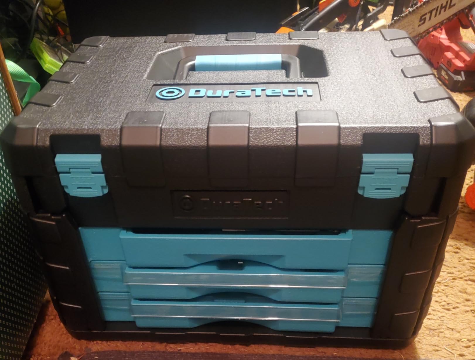 DURATECH 497-Piece Mechanics Tool Set, Include SAE/Metric Sockets, 90-Tooth Ratchet and Wrench Set in 3 Drawer Tool Box customer photo 1