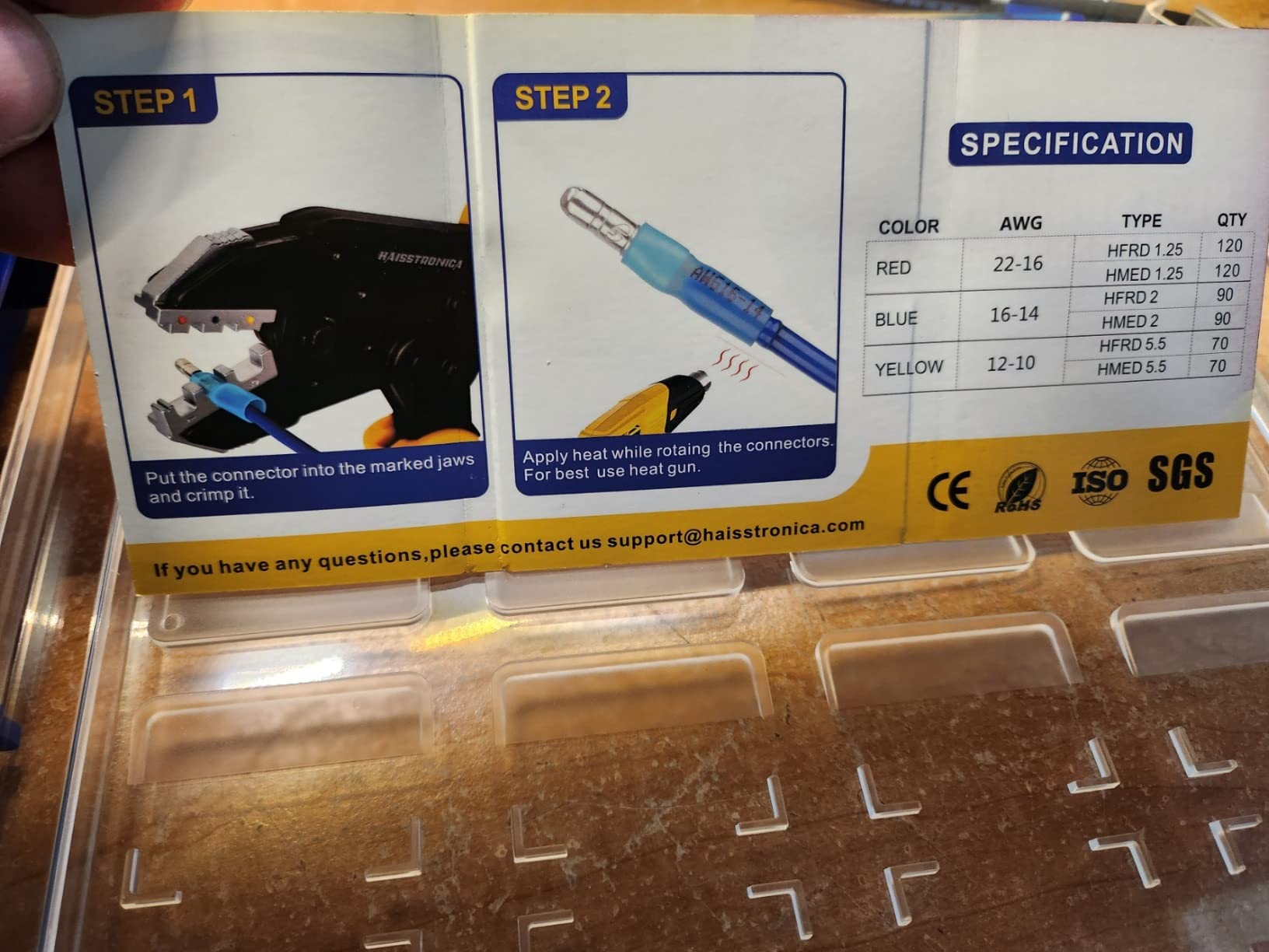 haisstronica 220PCS Heat Shrink Bullet Connectors AWG22-10 Male and Female Wire Bullet Terminals Blue Red Yellow Bullet Butt Terminals Kit customer photo 2