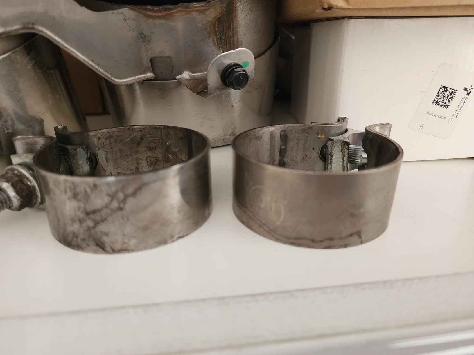 EVIL ENERGY 2.0 Inch Exhaust Clamp,Narrow Band Muffler Clamp Stainless Steel for Pipes,Mufflers,Catalytic Converters 2PCS customer photo 2