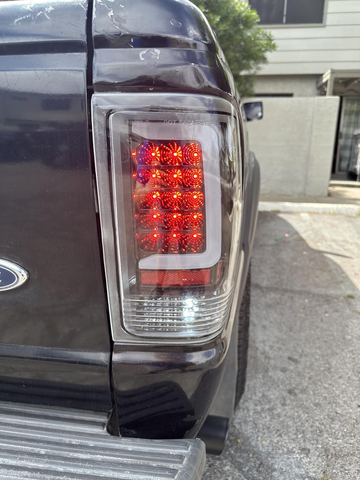 AmeriLite For 1993-1997 Ford Ranger C-Type Halogen, Led, Tube Replacement Pickup Truck Taillight Set - Passenger and Driver Side, Vehicle Light Assembly, Black customer photo 2