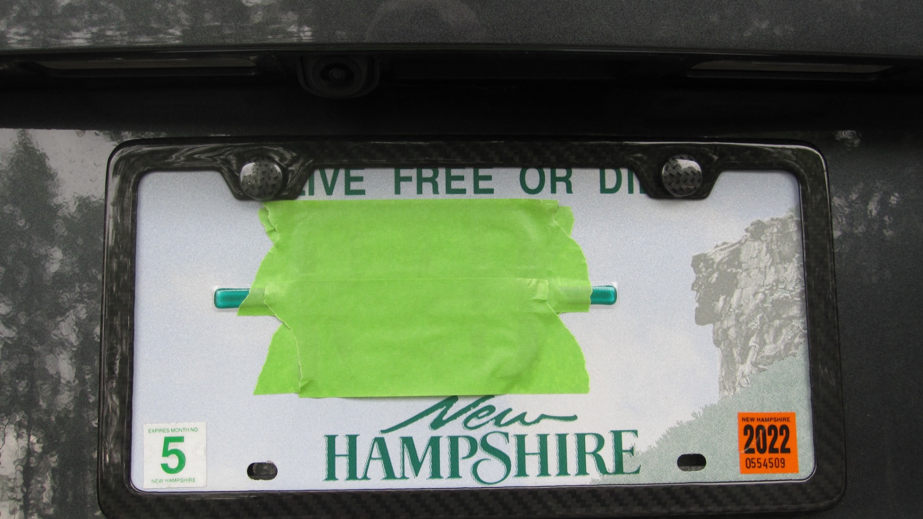 Carbon Fiber License Plate Frame - Stainless Steel Car Tag Holder Wrapped with Real Carbon Fiber, Slim Black Design, Rattle Proof customer photo 1